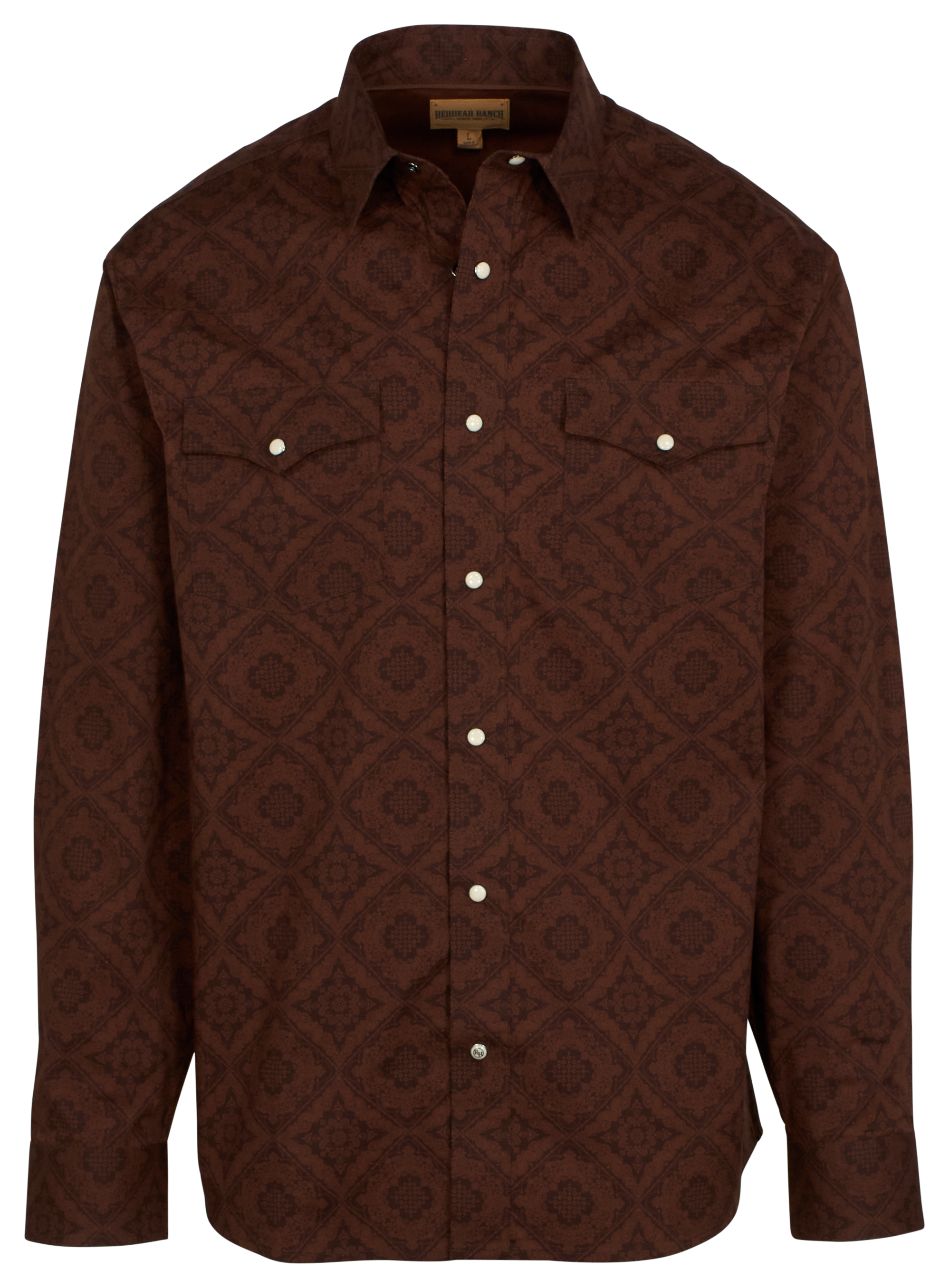 Image of RedHead Ranch Daniels County Long-Sleeve Button-Down Shirt - Cappuccino/Java