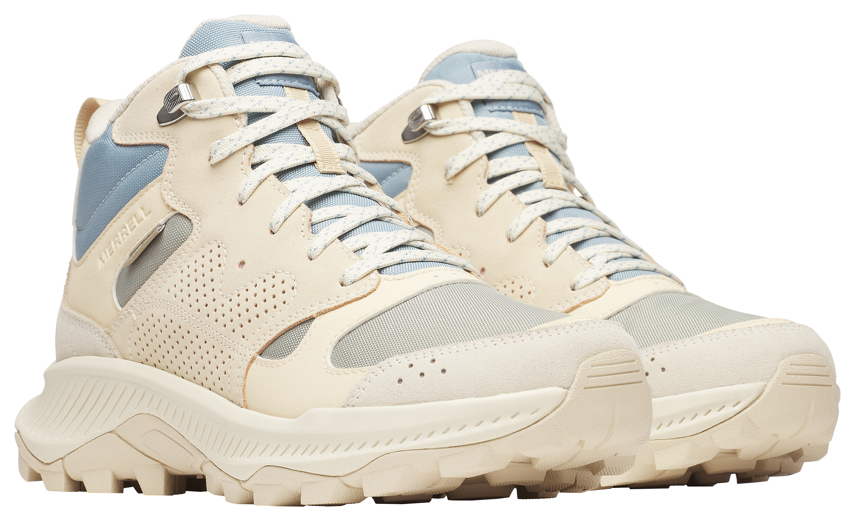 Image of Merrell Tempo Sol Mid Hiking Shoes for Ladies - Talc - 11M