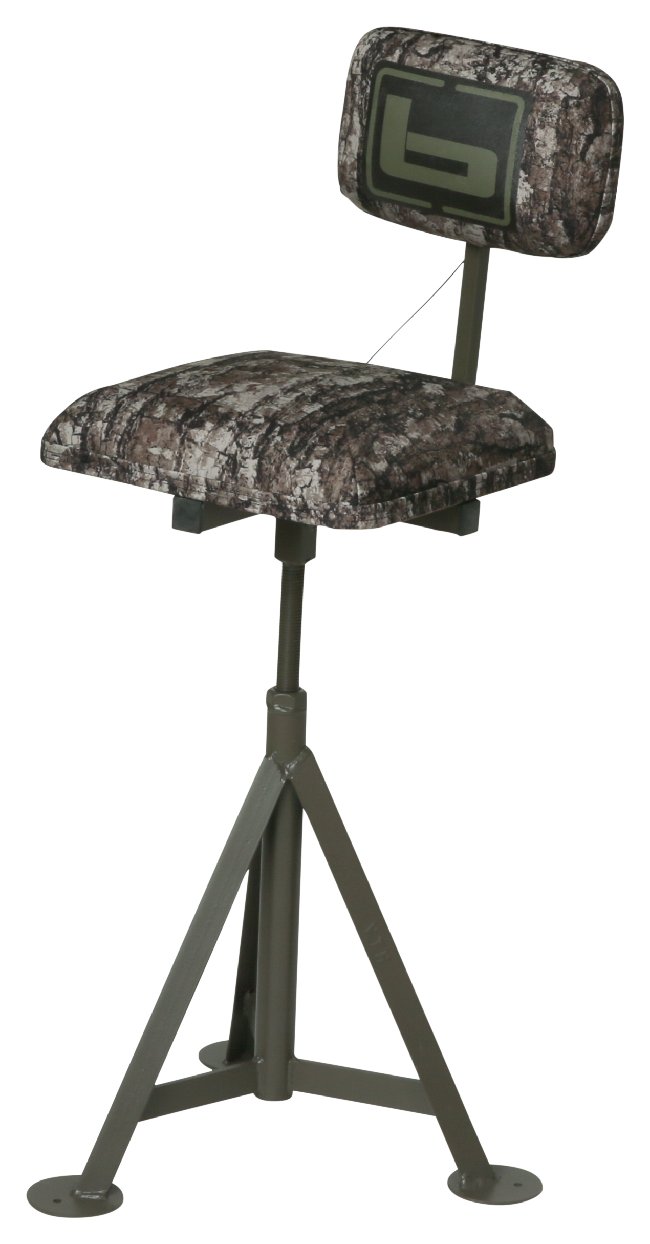 Image of Banded Tripod Blind Stool - TrueTimber Shadowbark