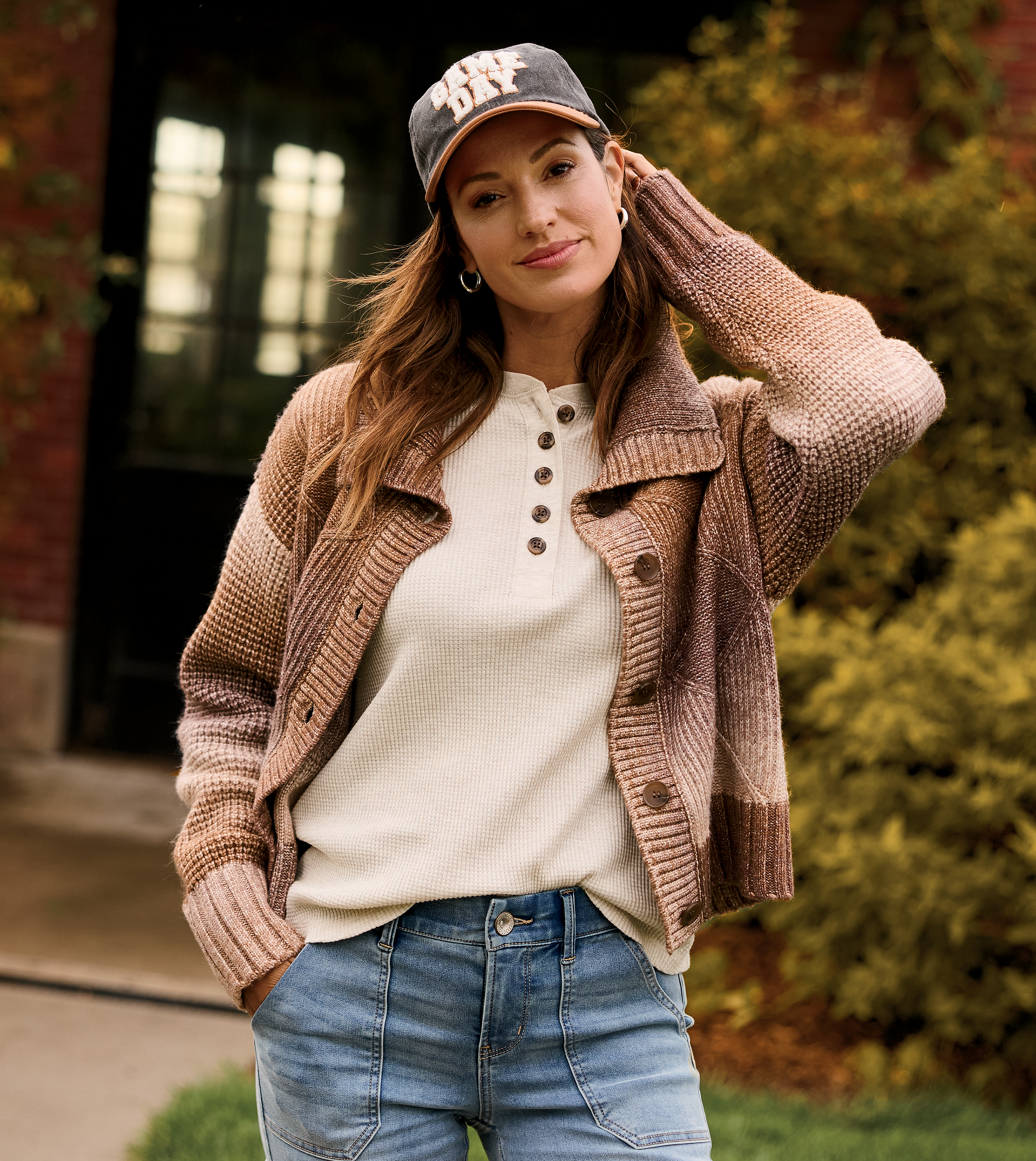 NATURAL REFLECTIONS Space Dye Cardigan