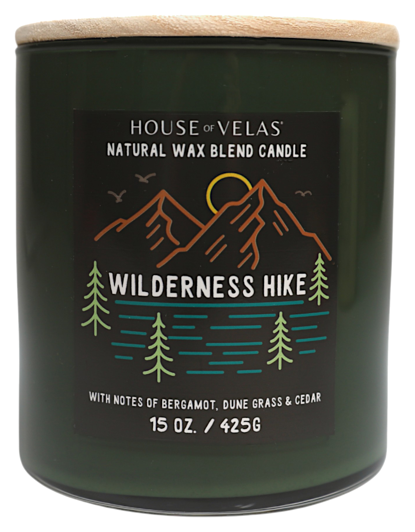 Image of House of Velas 2-Wick Natural Wax Blend Candle - Wilderness Hike