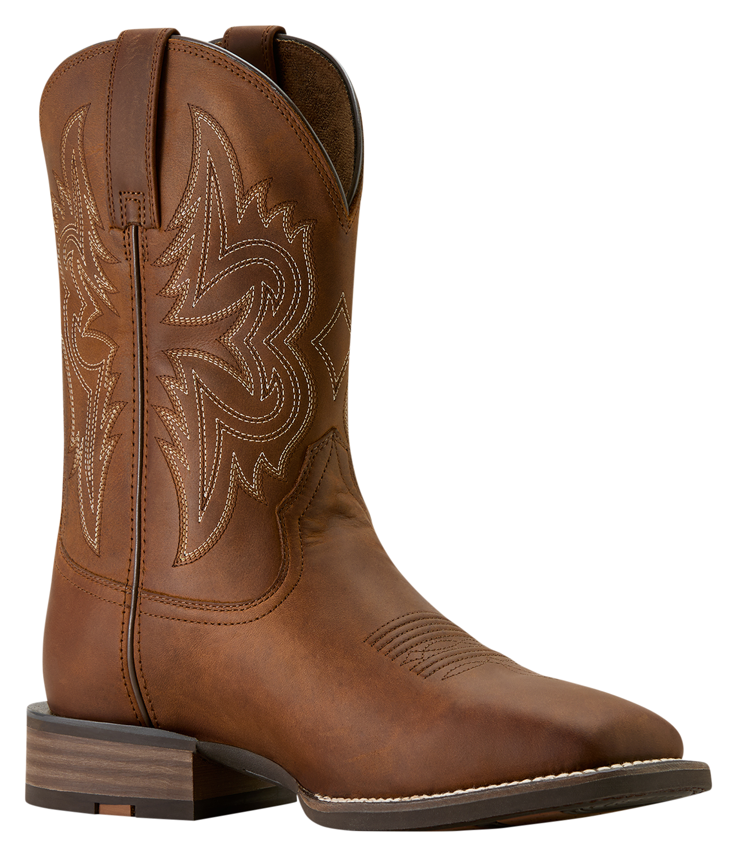 Image of Ariat Western Big Rig Wide Square Toe Western Boots for Men - Brown