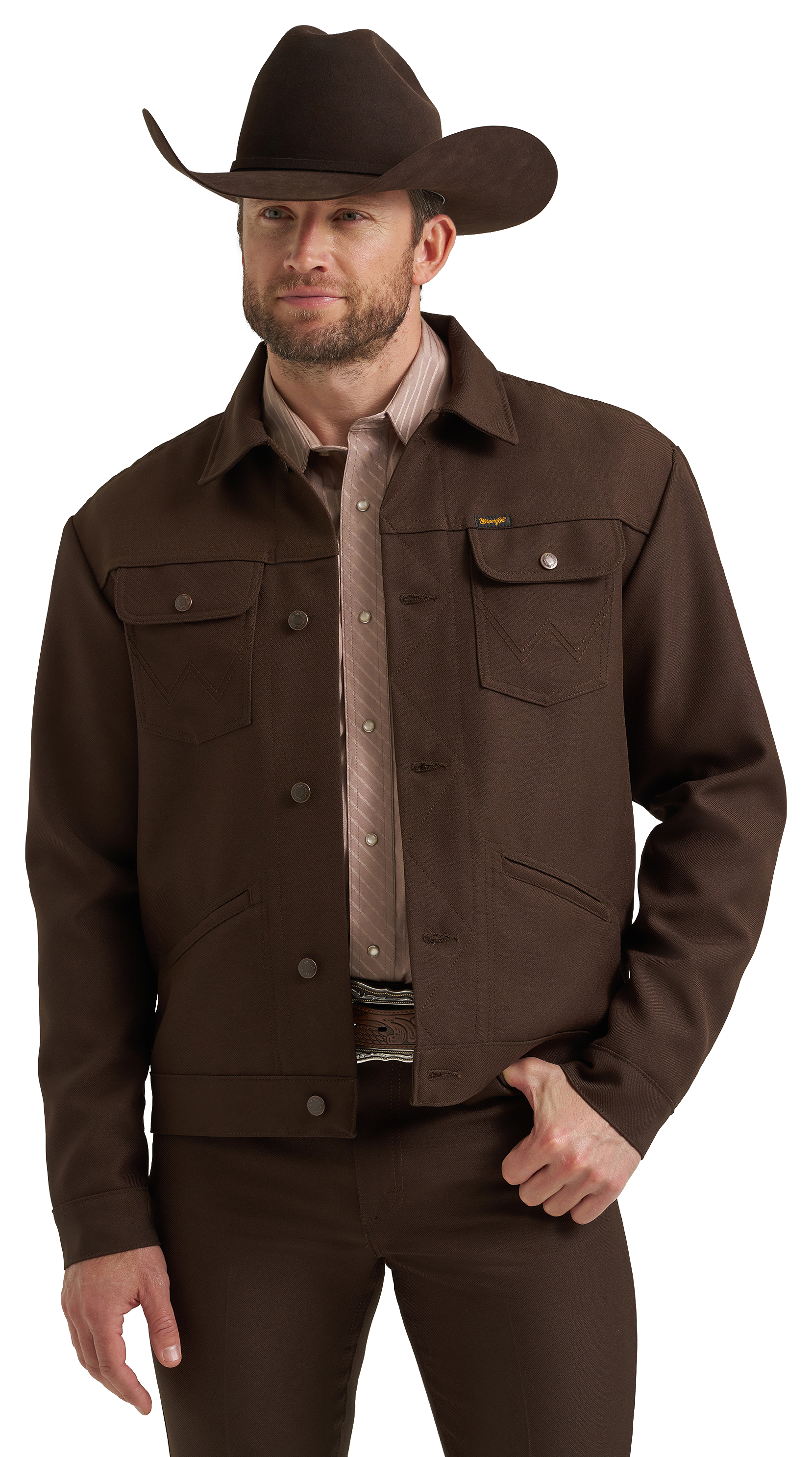 Image of Wrangler Wrancher Jacket for Men - Brown - 2XL