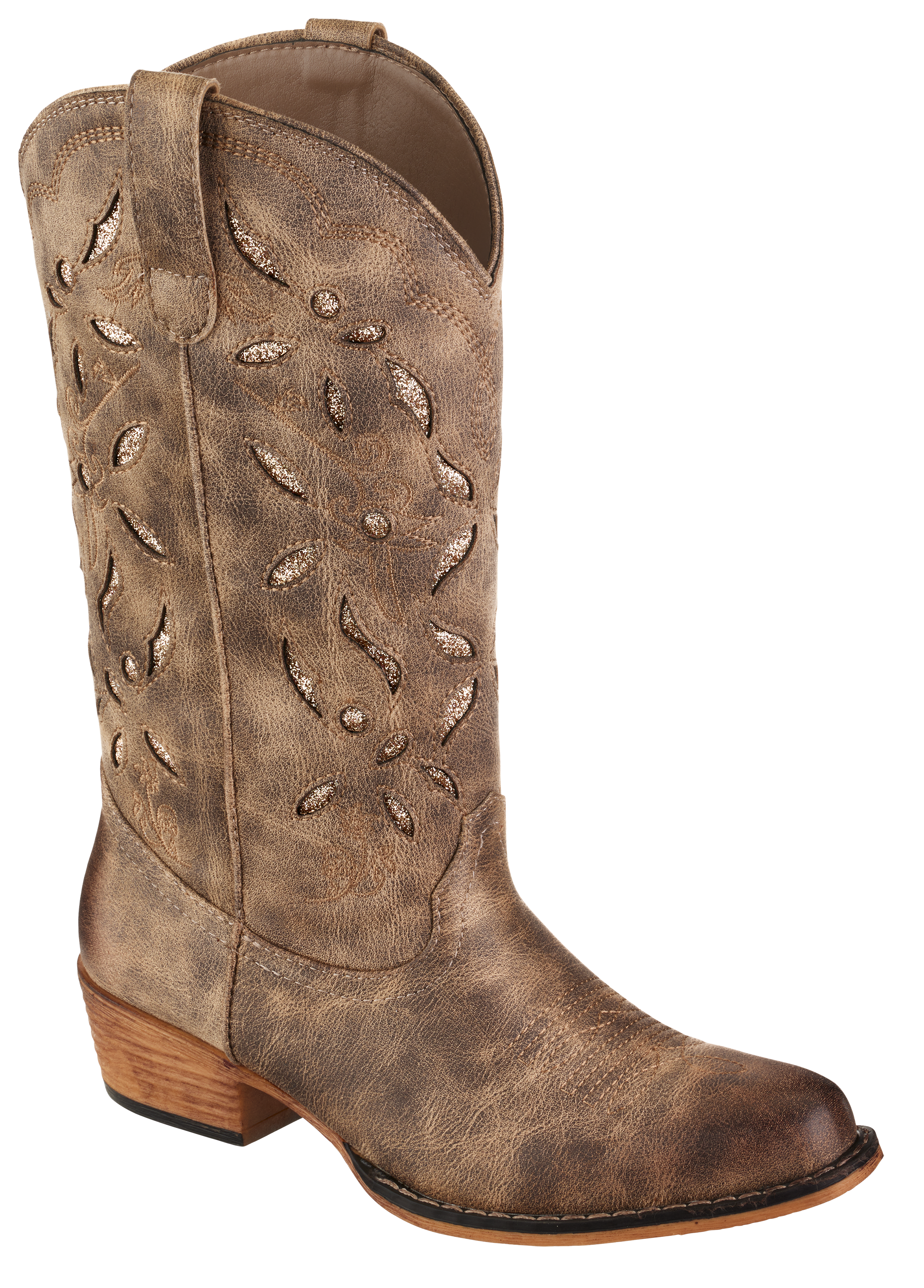 Image of Natural Reflections Cassidy Western Boots - Taupe - 8M
