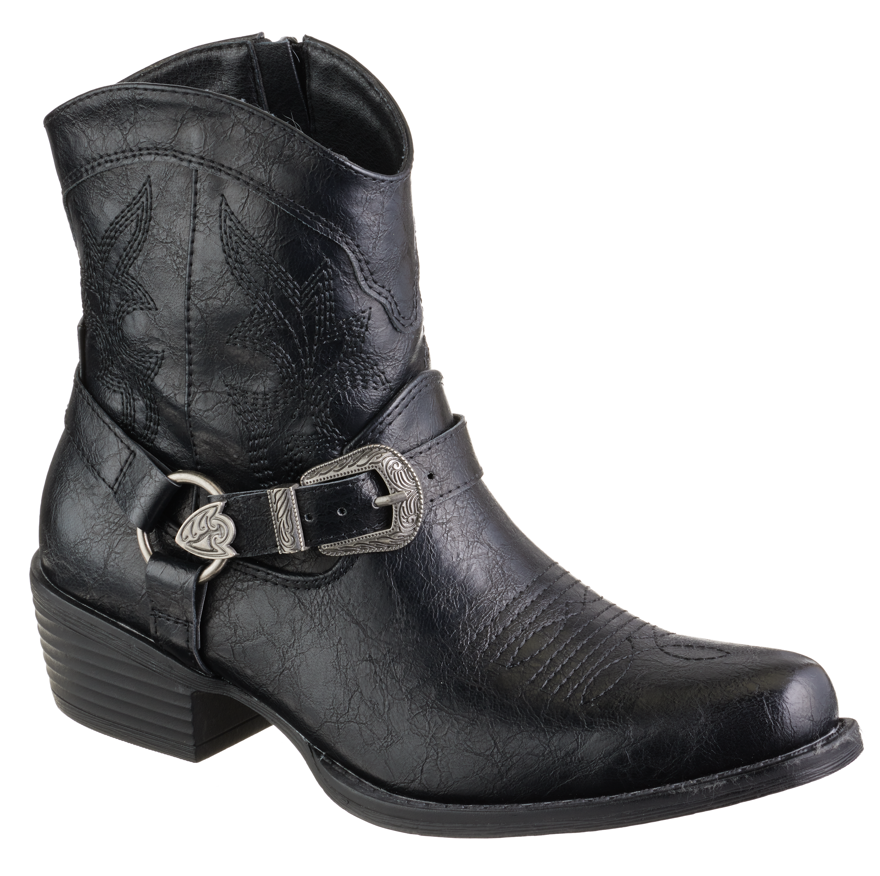 Image of Natural Reflections Kay Ride Side-Zip Boots - Black - 11M