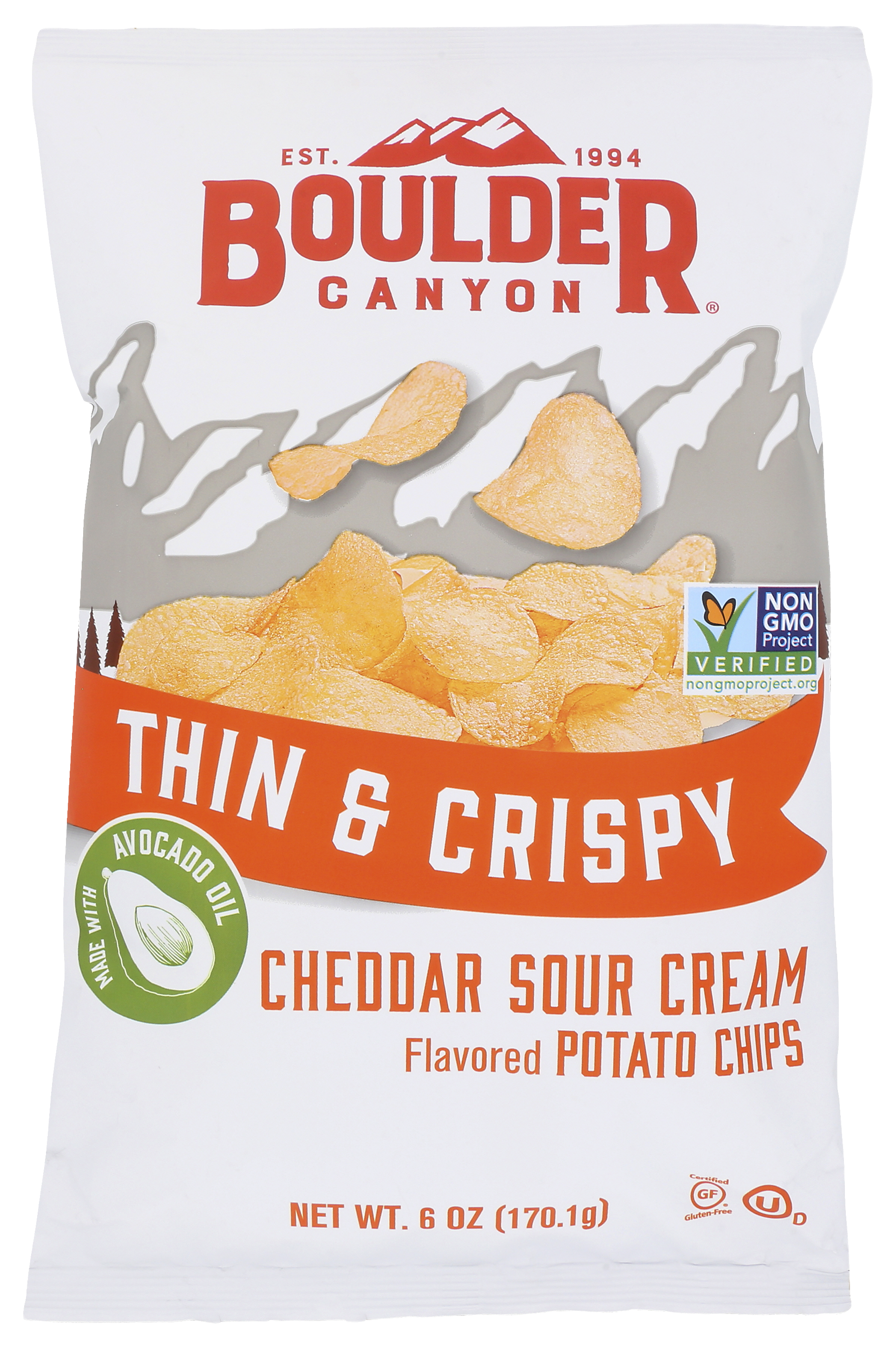 Image of Boulder Canyon Avocado Oil Cheddar Sour Cream Potato Chips