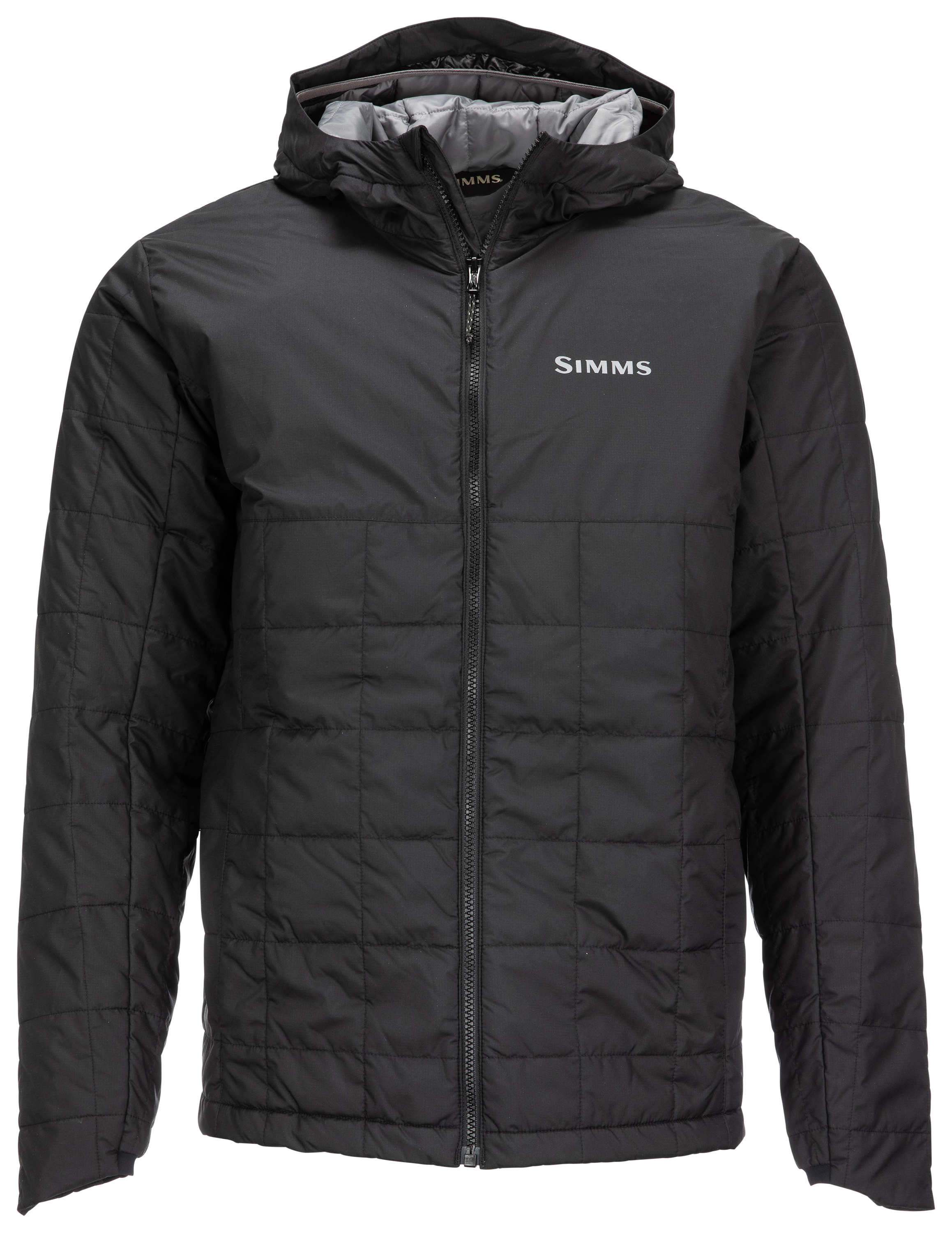 Image of Simms Midstream Insulated Hooded Jacket for Men - Black - L