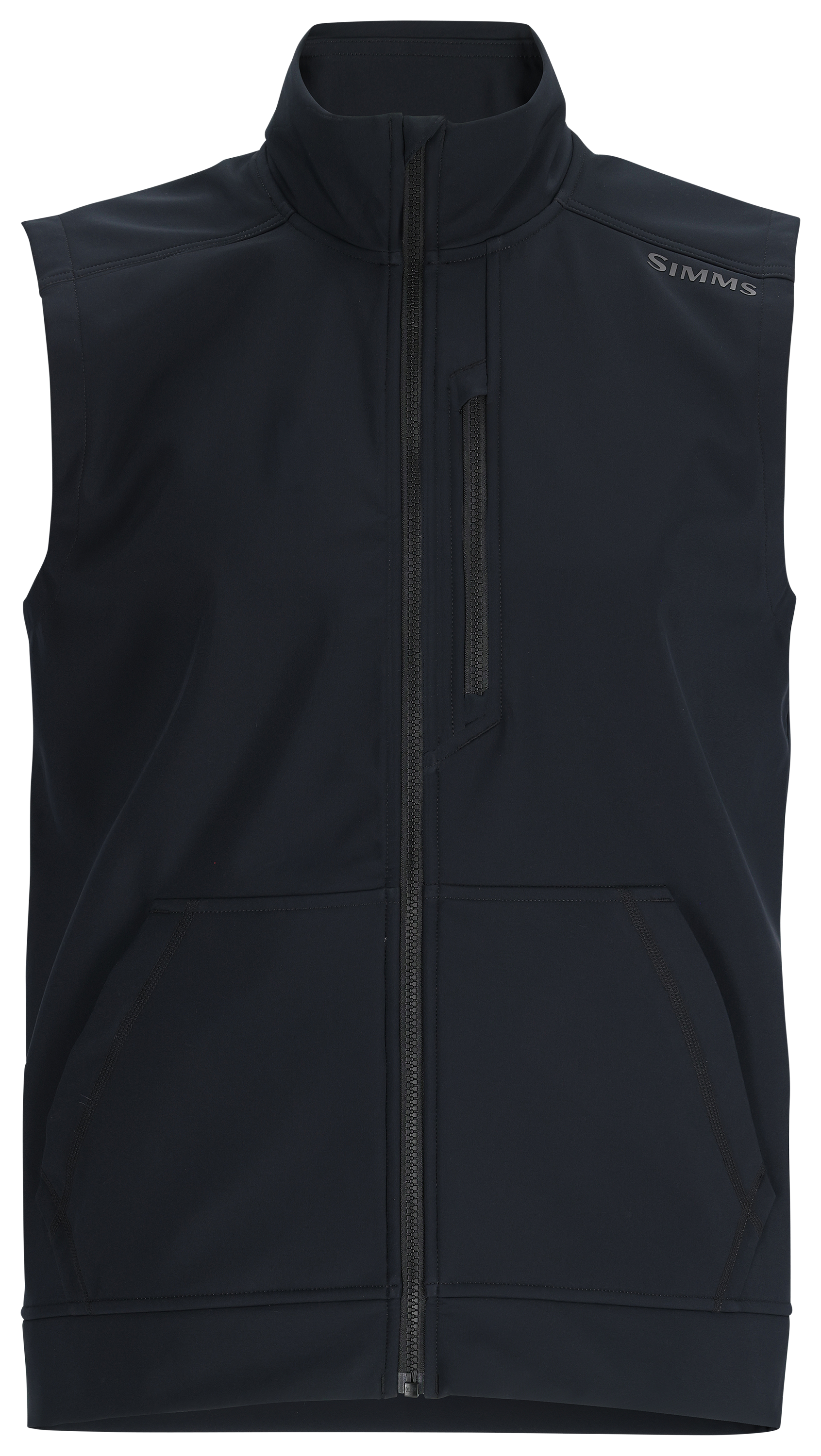 Image of Simms Rogue Softshell Vest for Men - Black - L