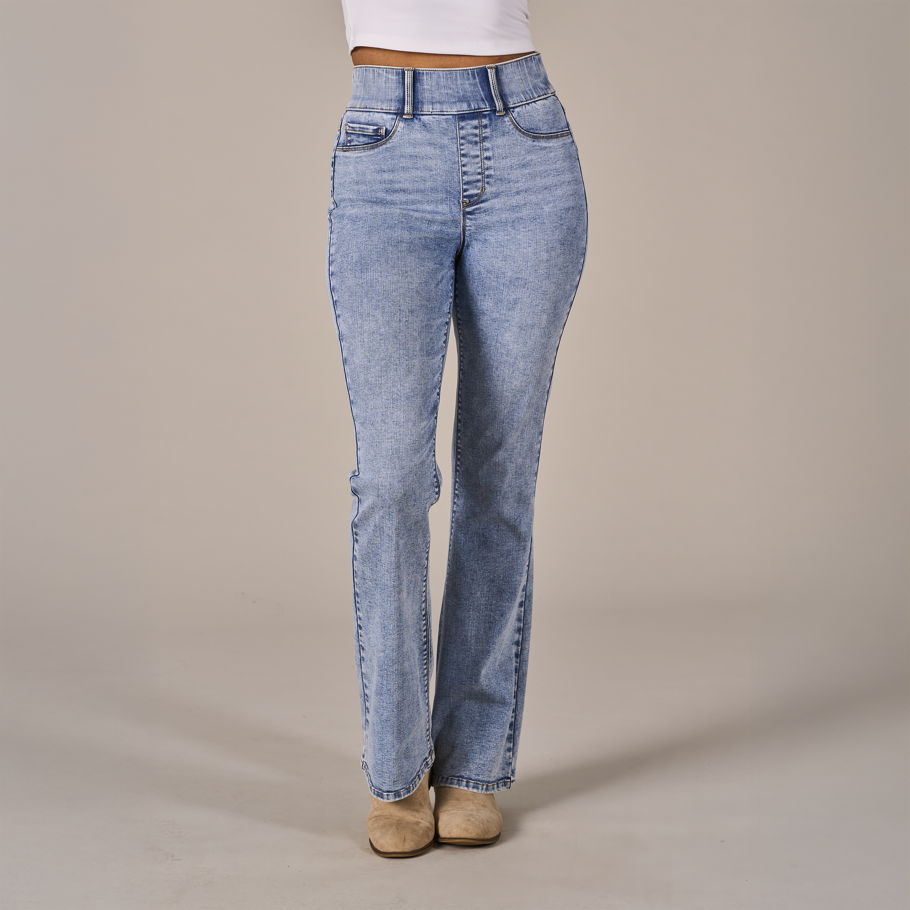 NATURAL REFLECTIONS Lucy Pull On Flare Jeans