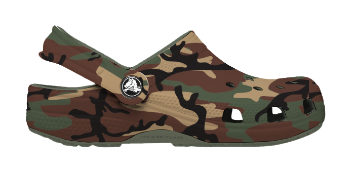 Image of Crocs Camo Clogs for Kids