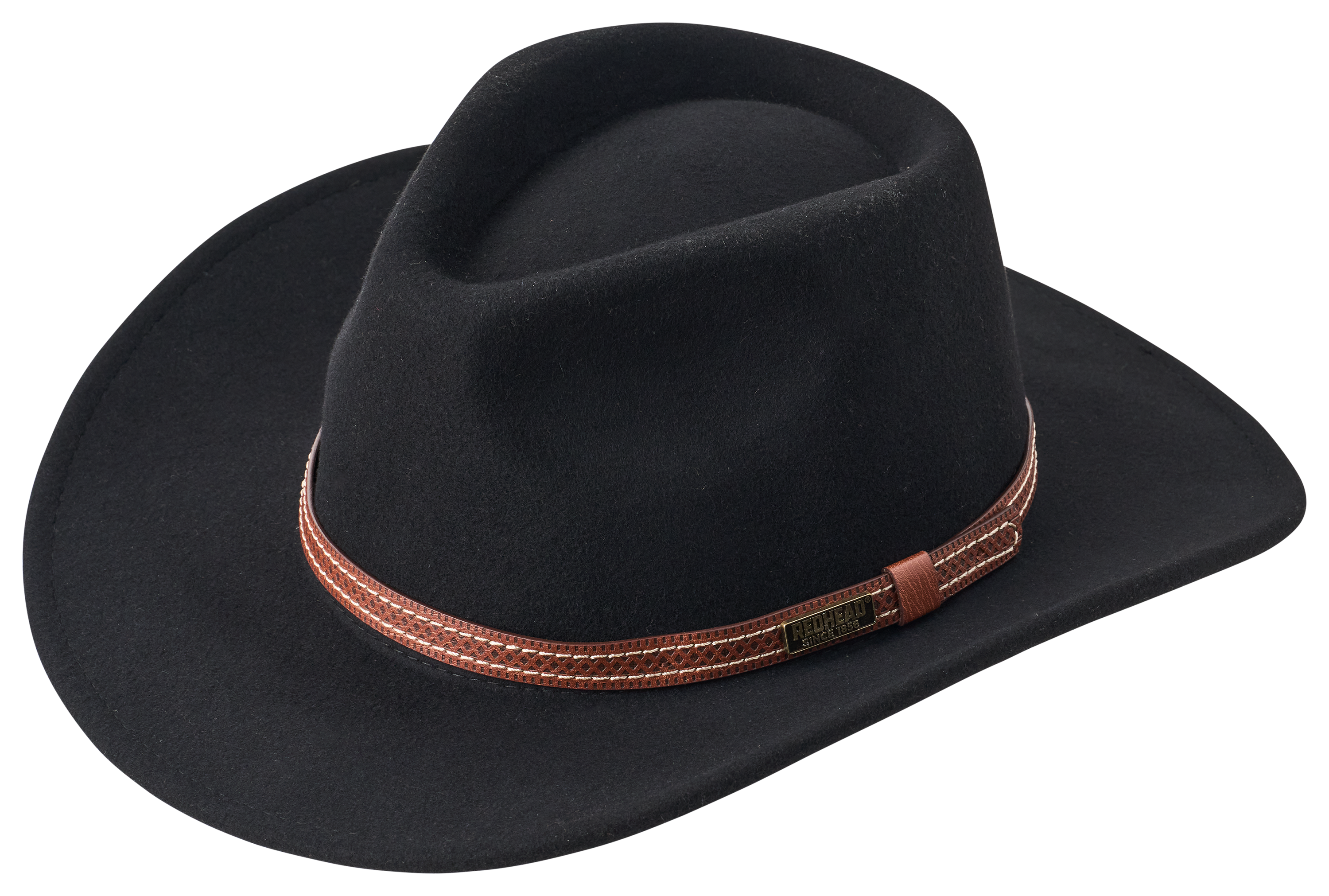 Image of RedHead Western Wool Felt Hat - Black - L