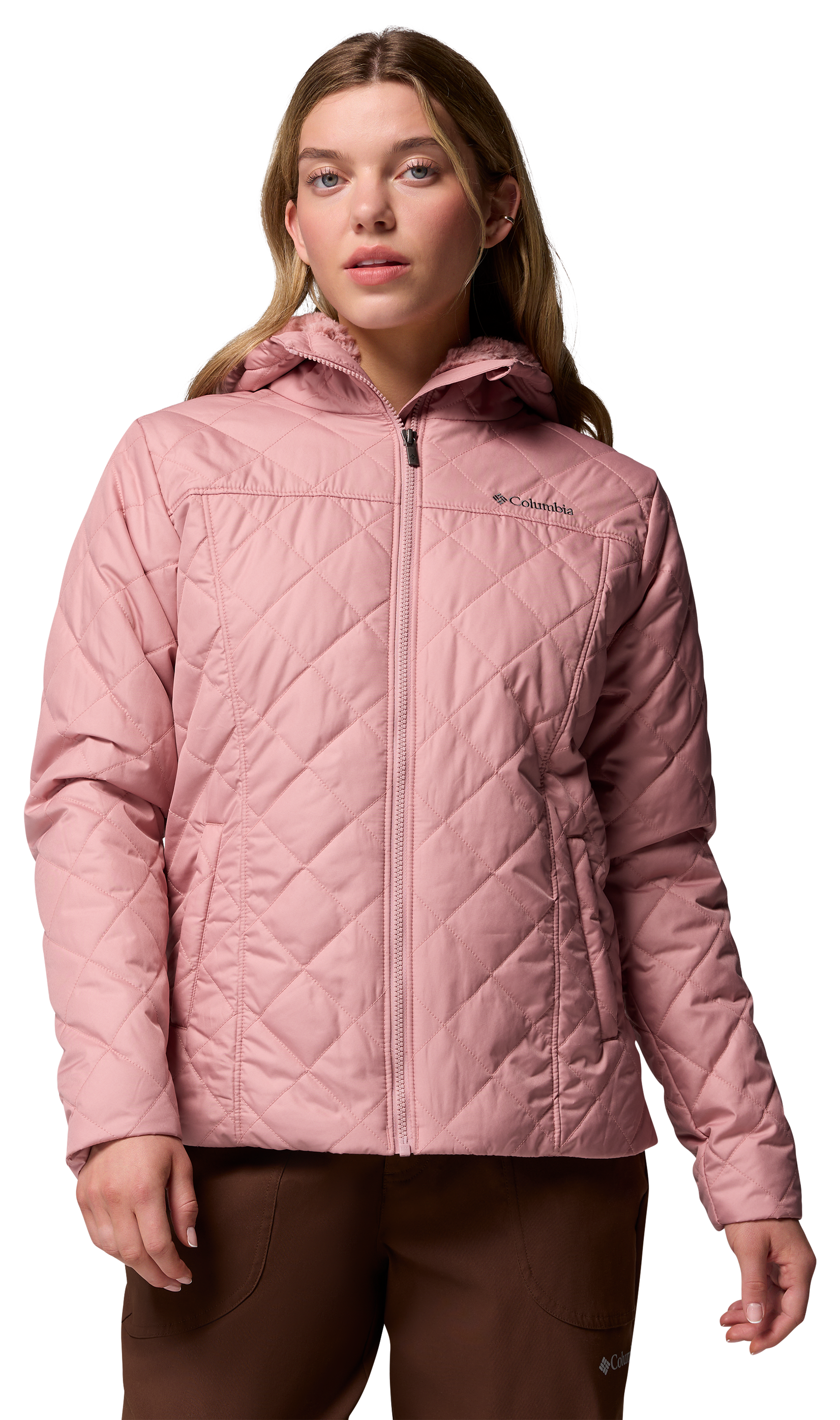 Image of Columbia Copper Crest II Hooded Jacket for Ladies - Eraser Pink - S