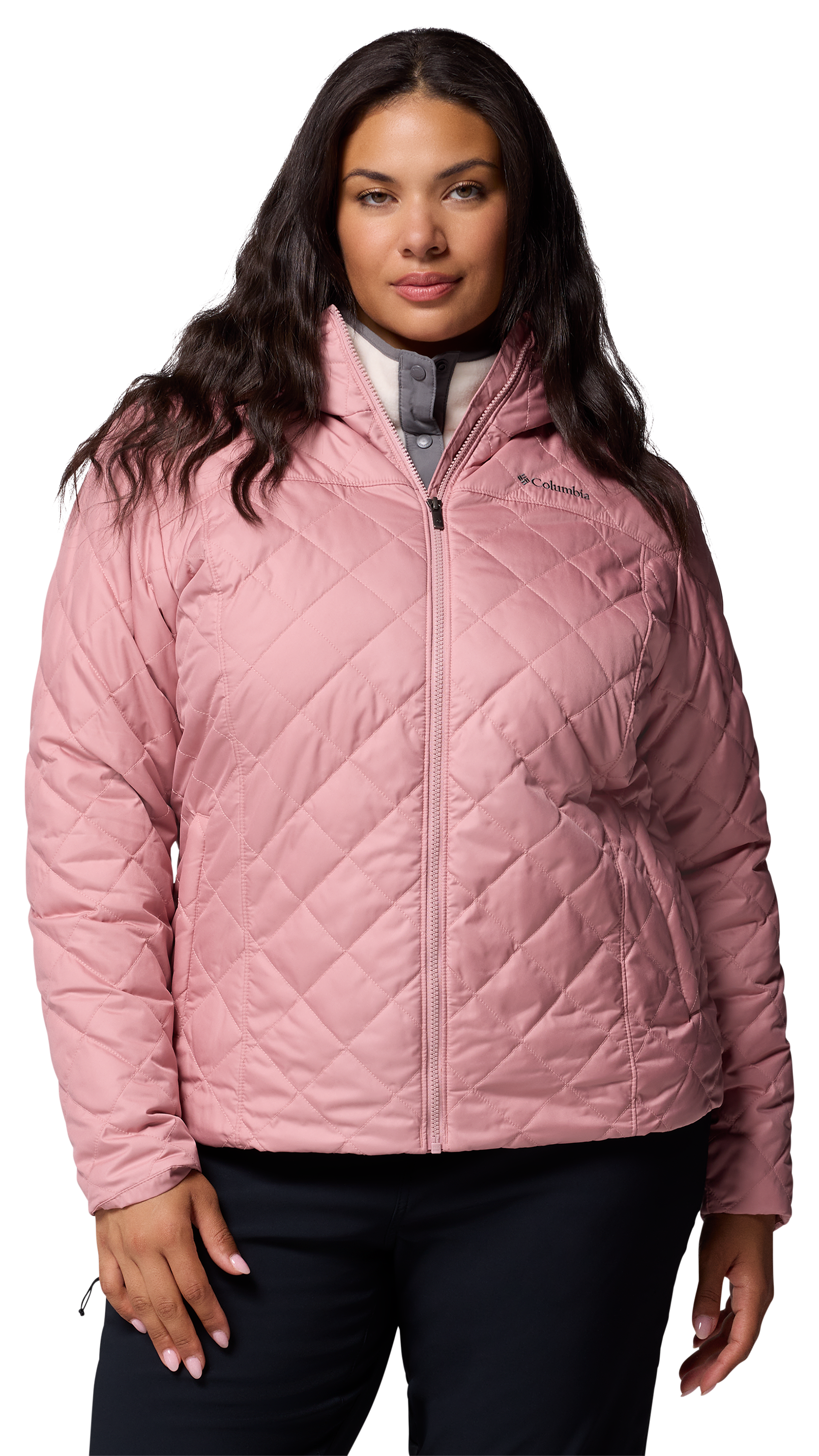Image of Columbia Copper Crest II Hooded Jacket for Ladies - Eraser Pink - 2X