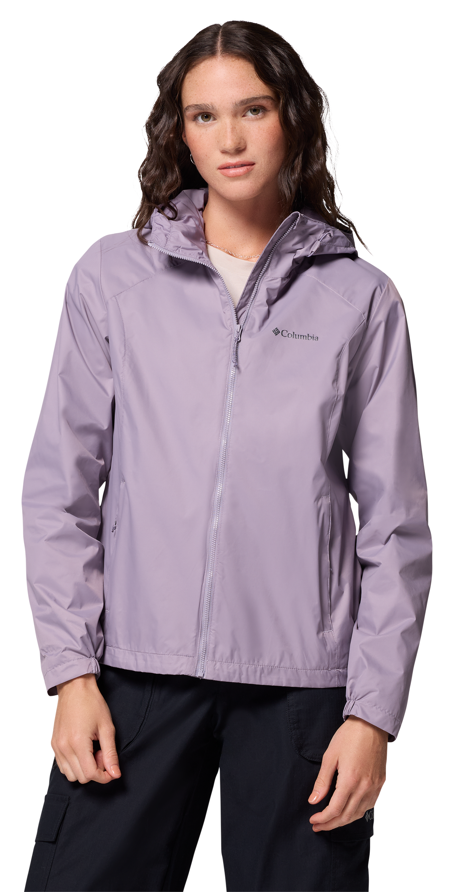 Image of Columbia Scattered Showers Jacket for Ladies - Shale Purple - L
