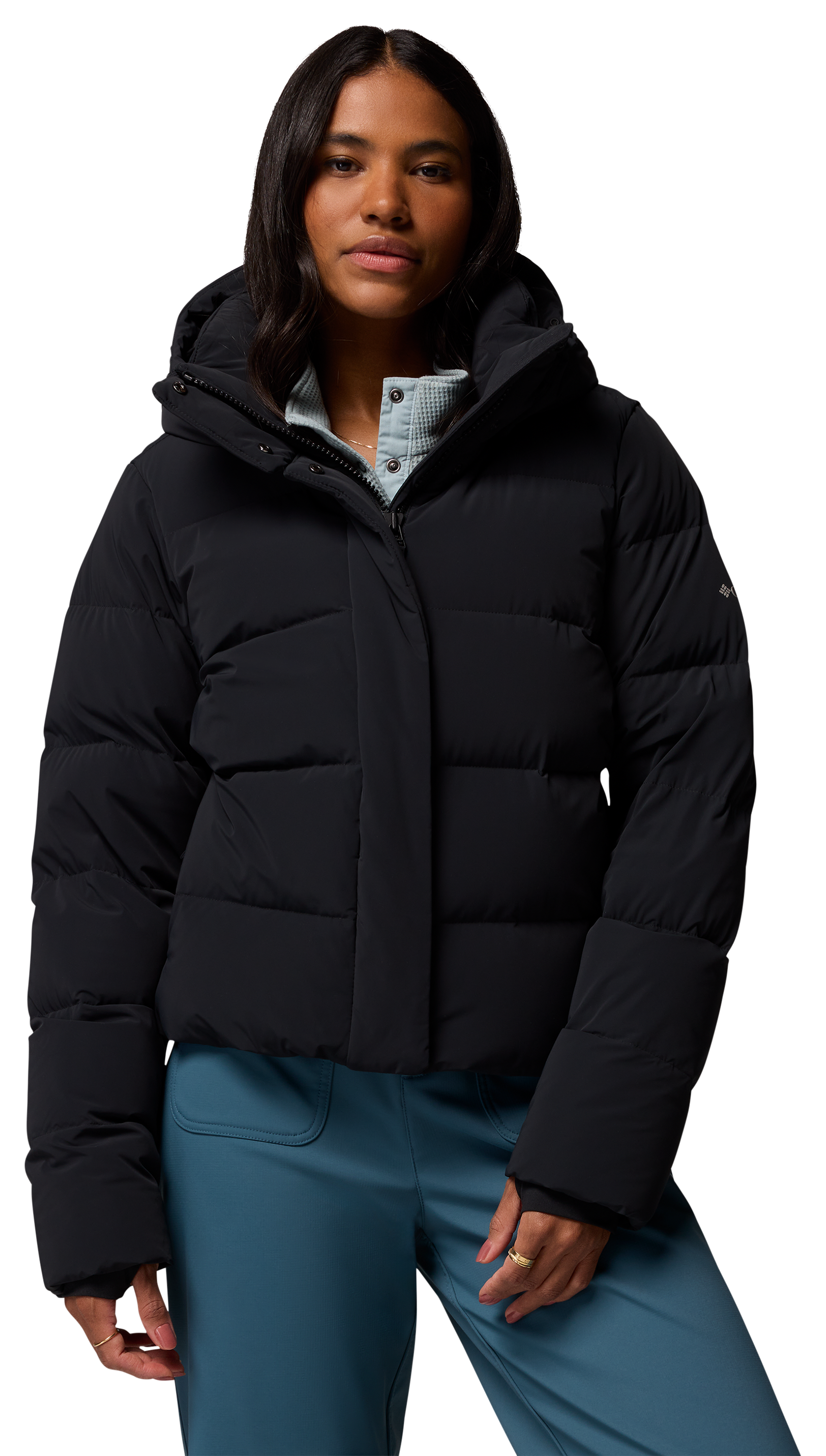 Image of Columbia Amaze Puff Hooded Jacket for Ladies - Black - XL