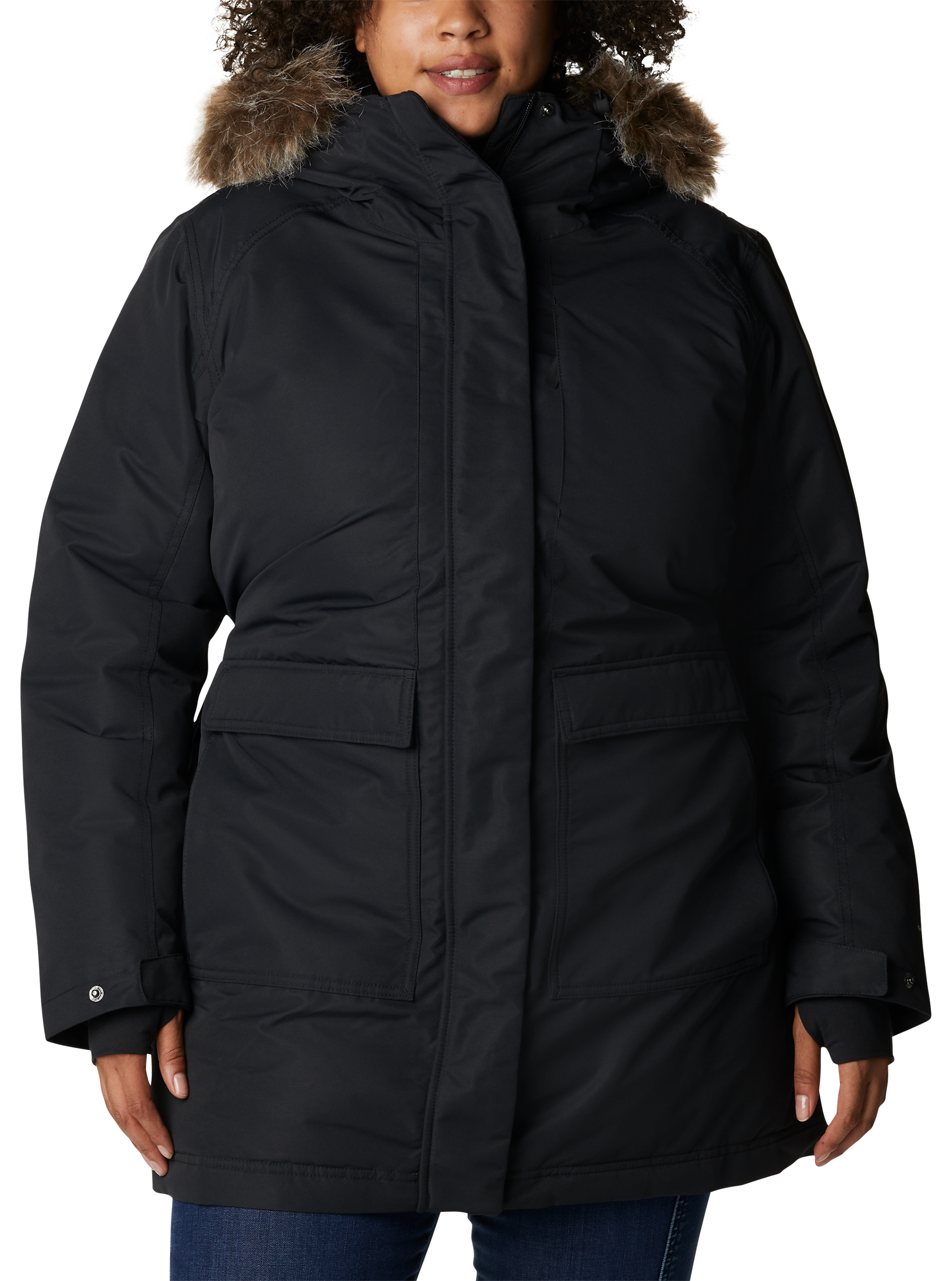 Image of Columbia Little SI II Insulated Parka for Ladies - Black - XL