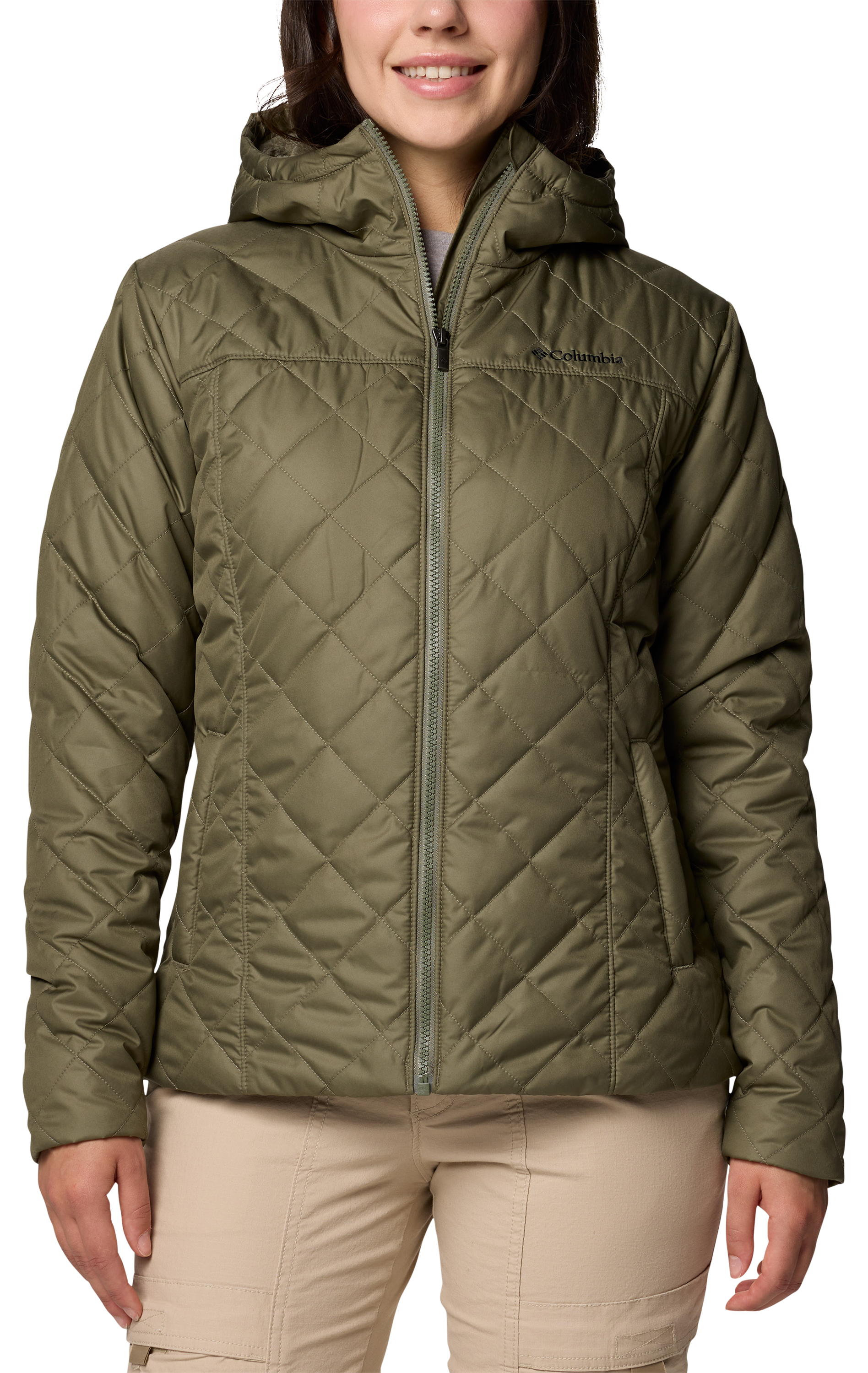 Image of Columbia Copper Crest II Hooded Jacket for Ladies - Stone Green - S