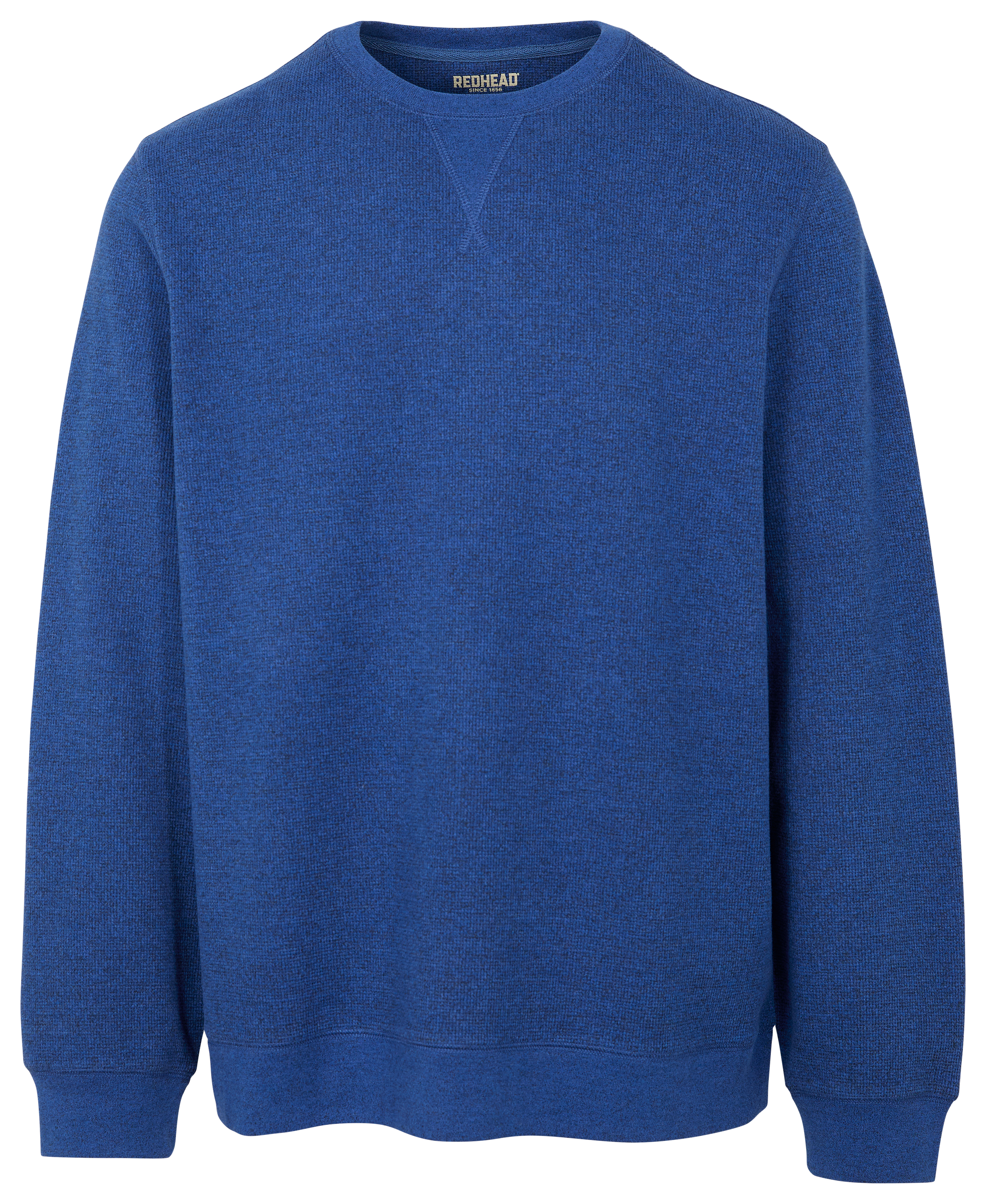 Image of RedHead Waffle Long-Sleeve Crew-Neck Pullover for Men - Blue