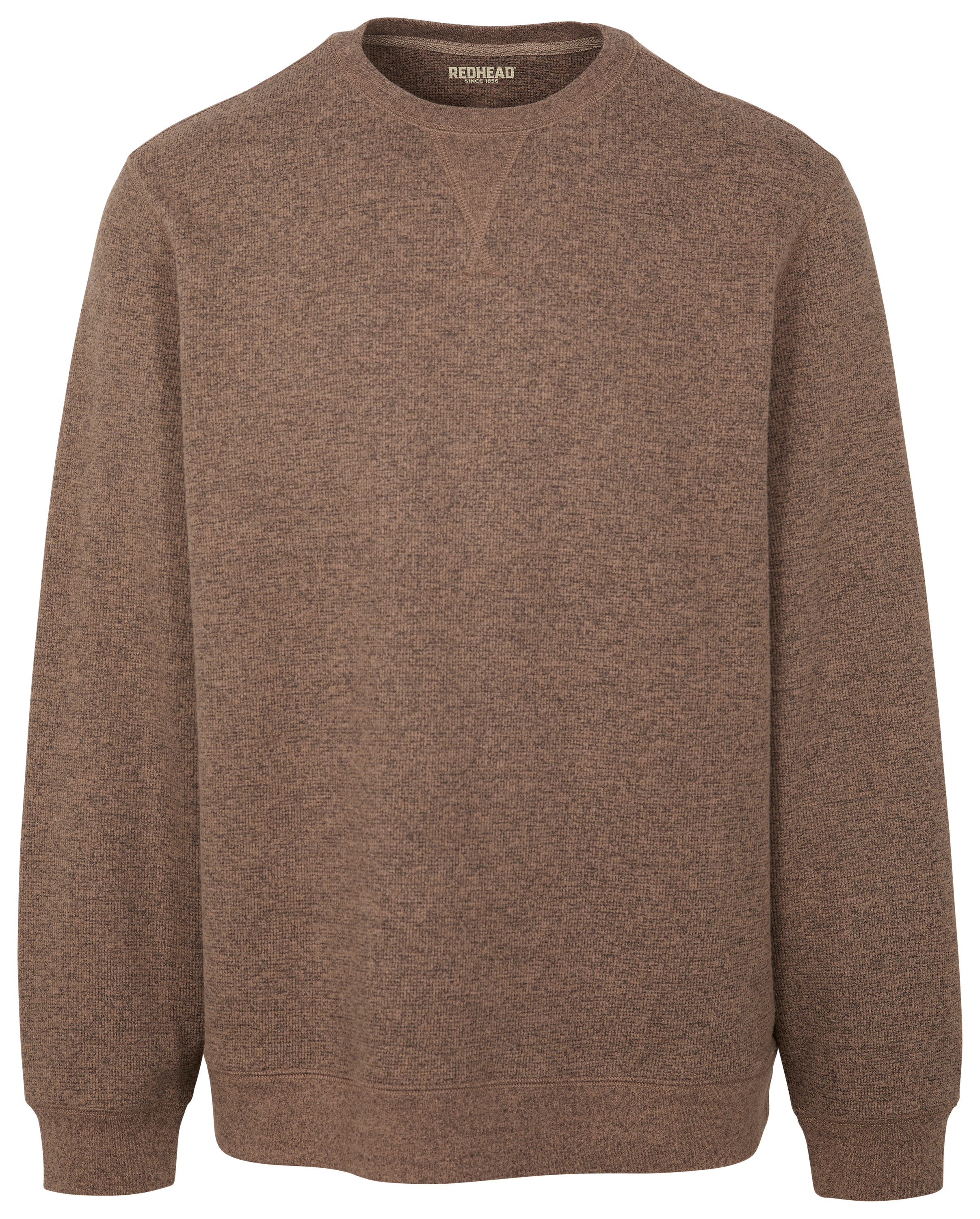 Image of RedHead Waffle Long-Sleeve Crew-Neck Pullover for Men - Driftwood