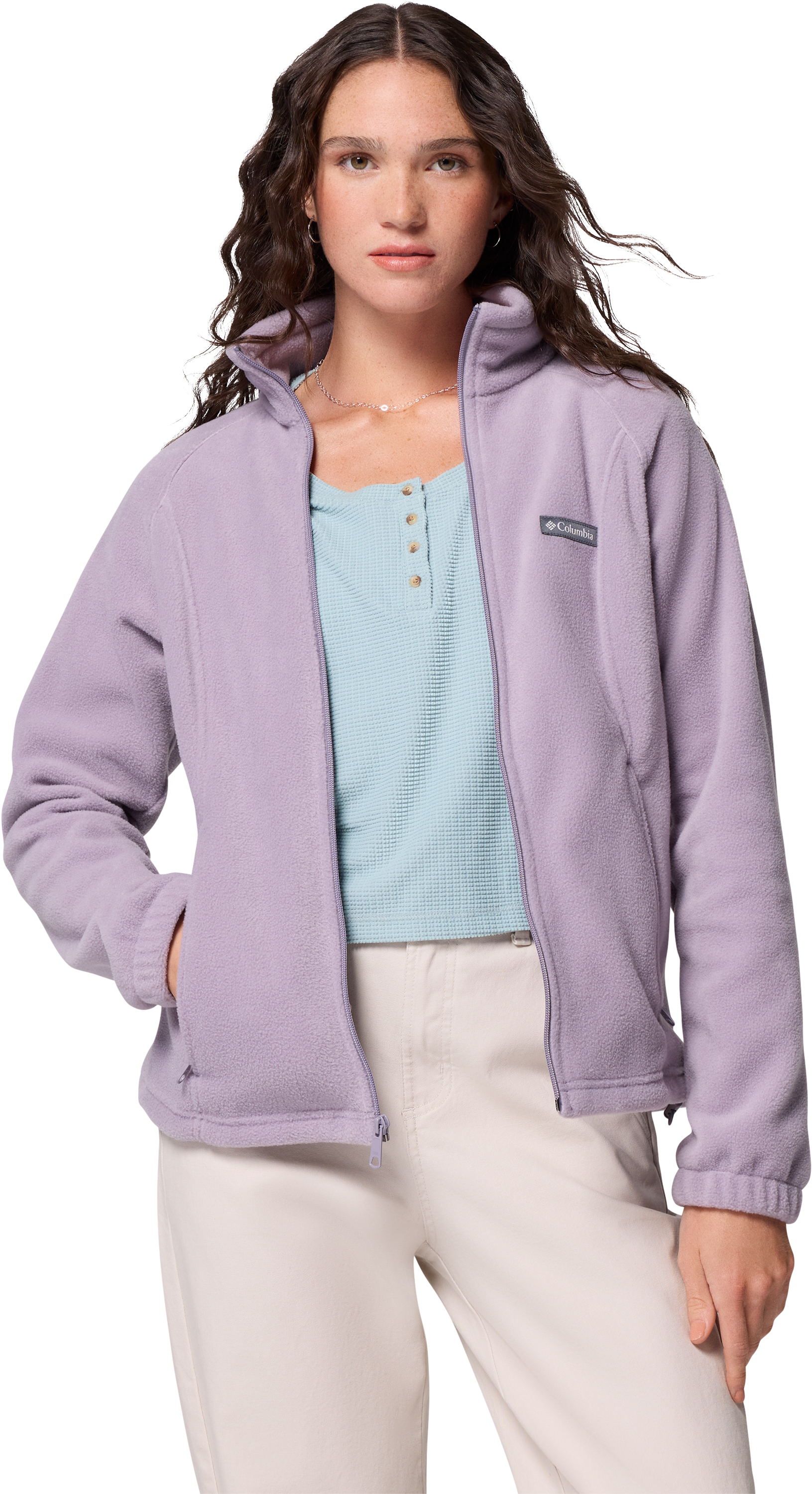 Image of Columbia Benton Springs Full-Zip Fleece Jacket - Shale Purple - S