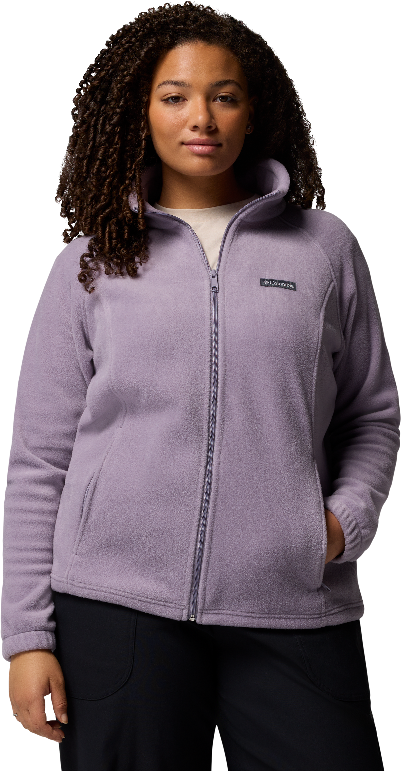 Image of Columbia Benton Springs Full-Zip Fleece Jacket - Shale Purple - 1X