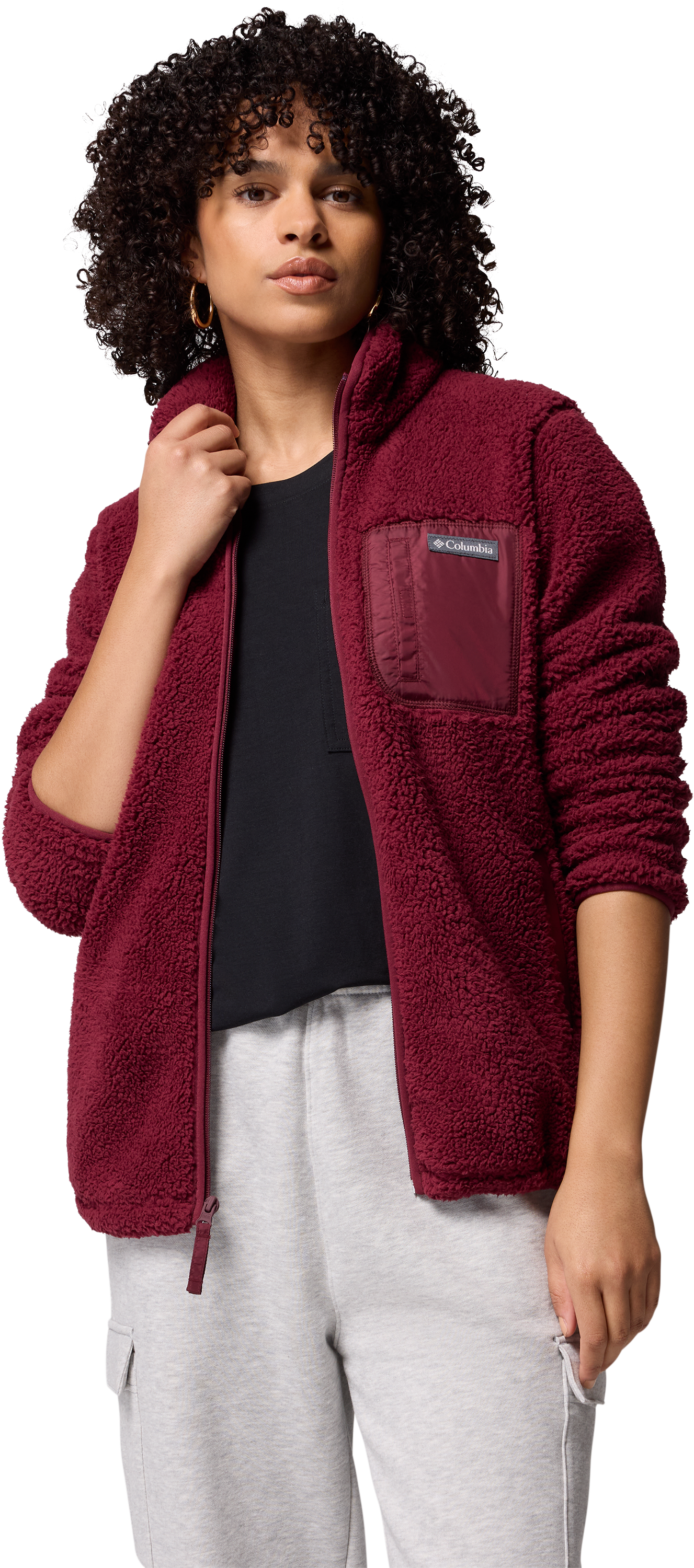 Image of Columbia West Bend II Full-Zip Jacket for Ladies - Rich Wine - XXL