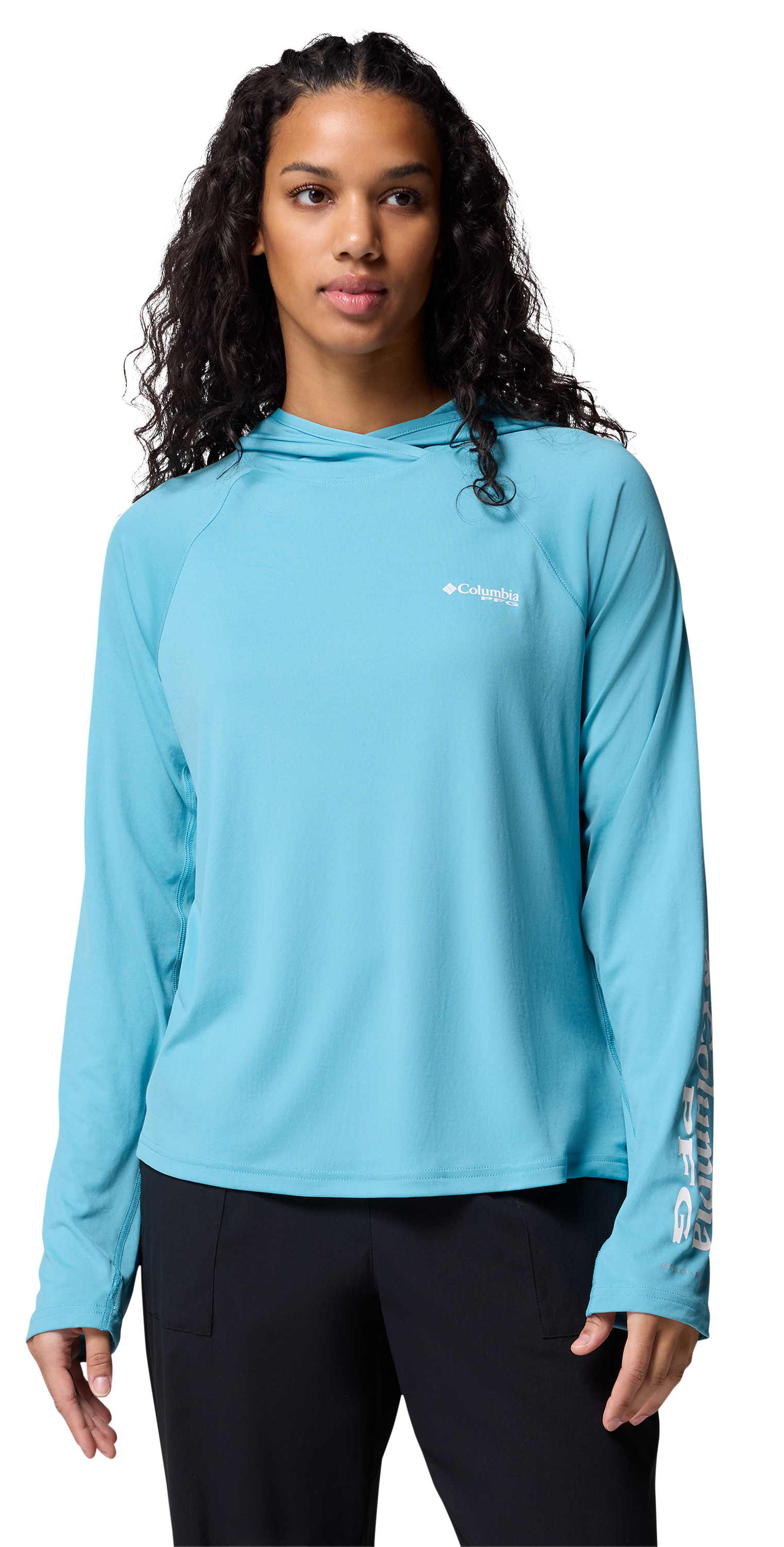 Image of Columbia Tidal Tee II Long-Sleeve Hoodie - Vintage Blue