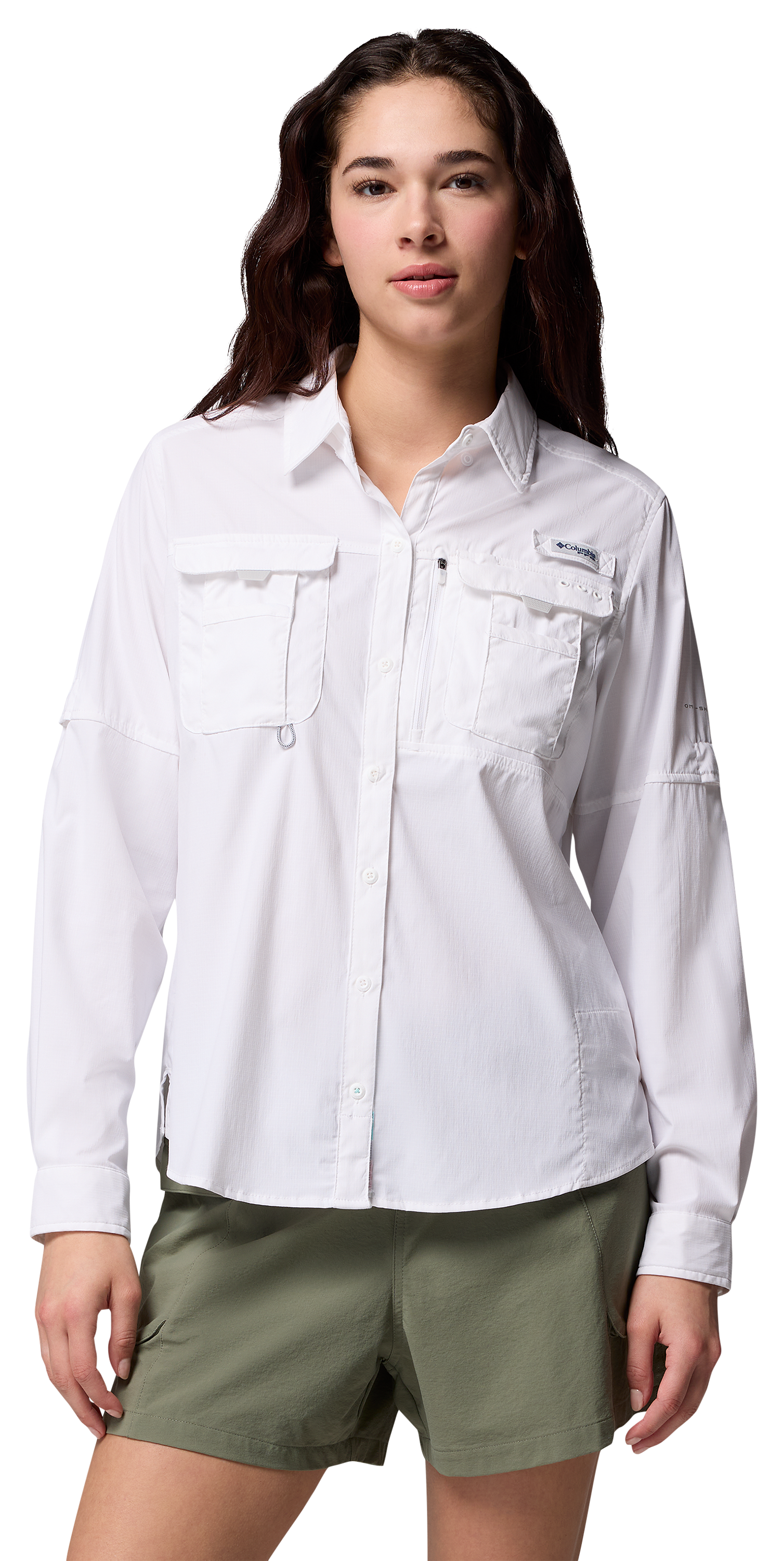 Image of Columbia PFG Bahama Elite Long-Sleeve Shirt for Ladies - White
