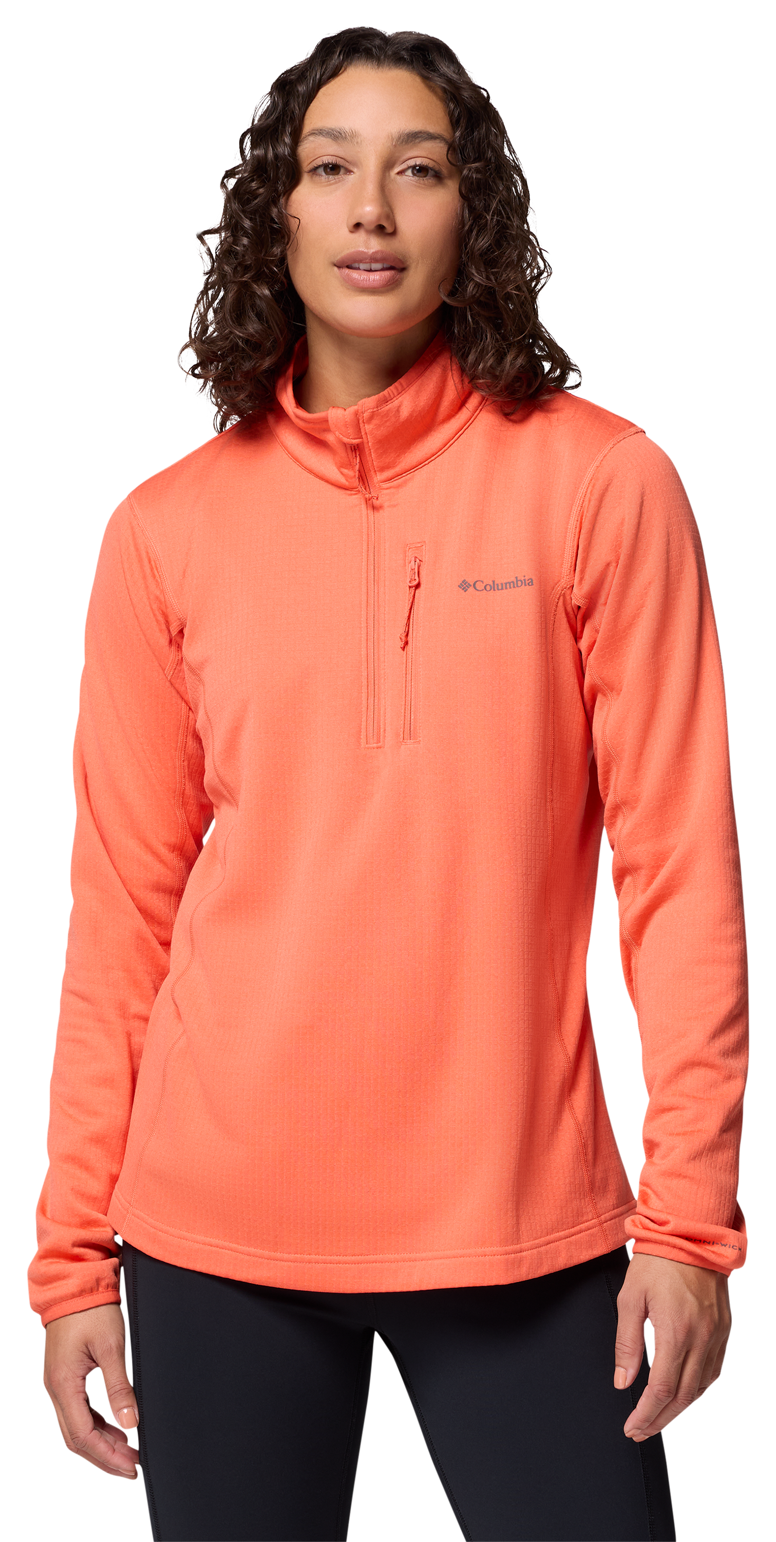 Image of Columbia Essential Hike Grid-Fleece Half-Zip Jacket - Zing - XXL