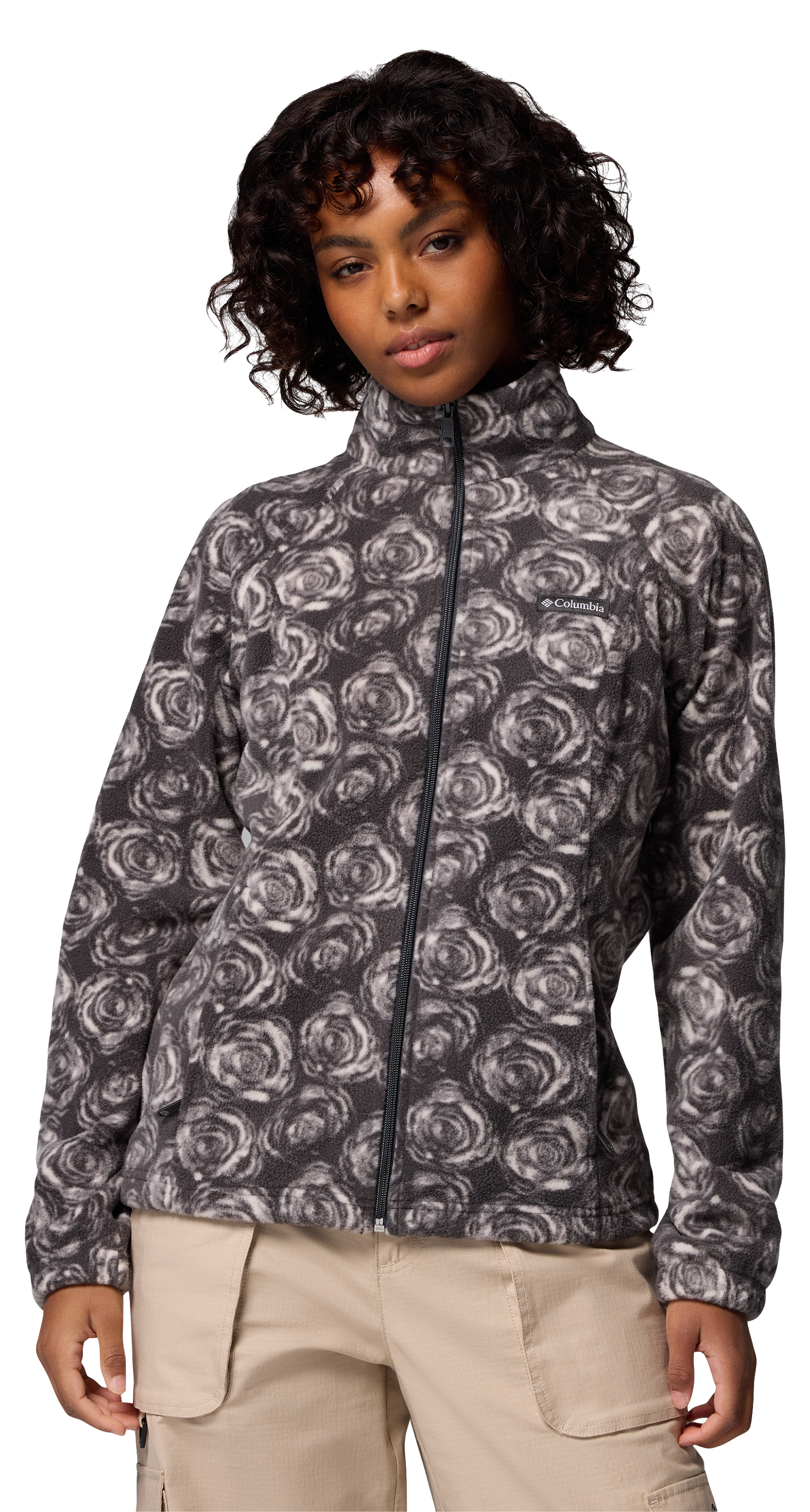 Columbia Benton Springs Printed Full-Zip Jacket for Women - Shark Rose City