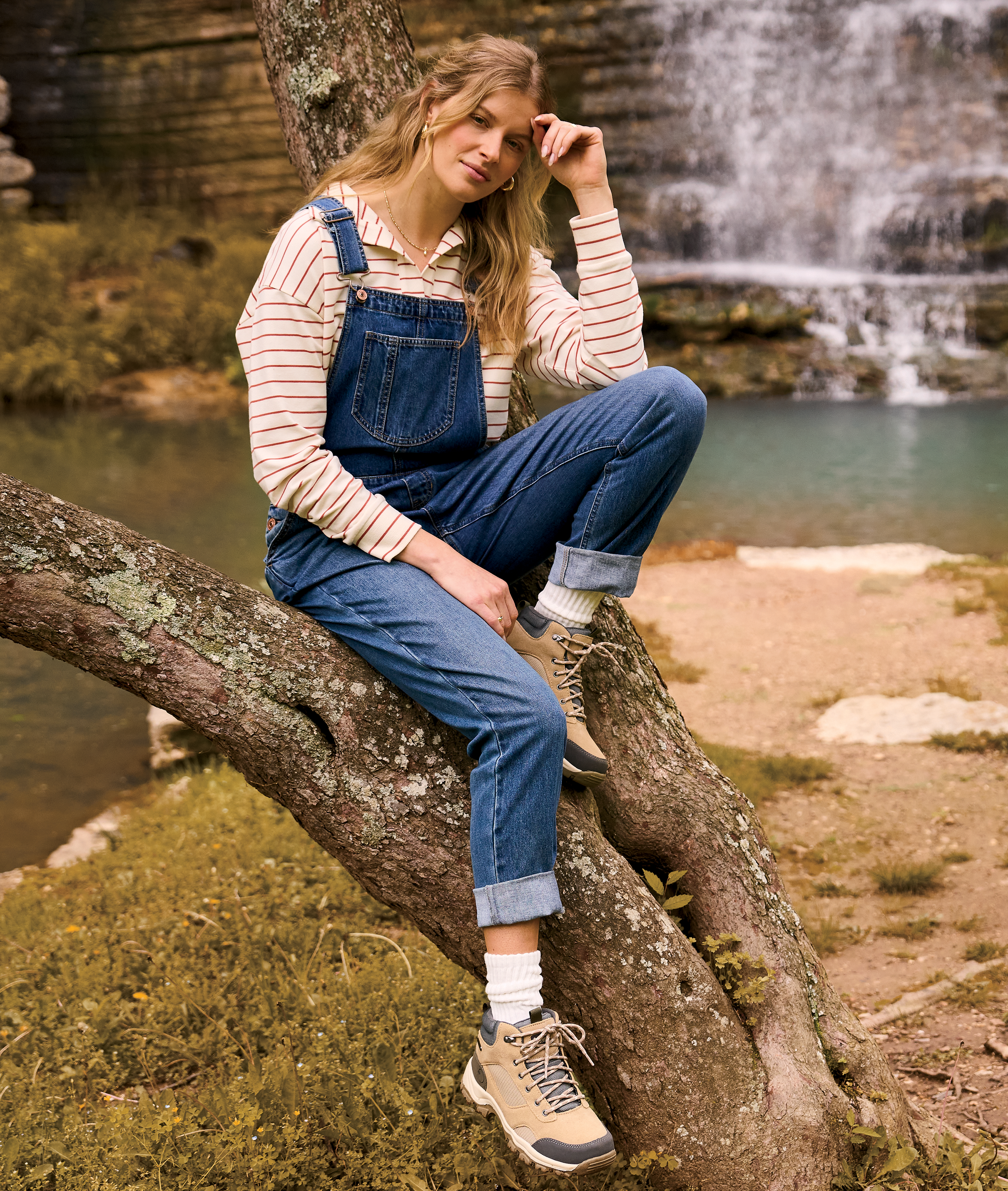 Image of Natural Reflections Denim Overalls - Vintage Wash - M