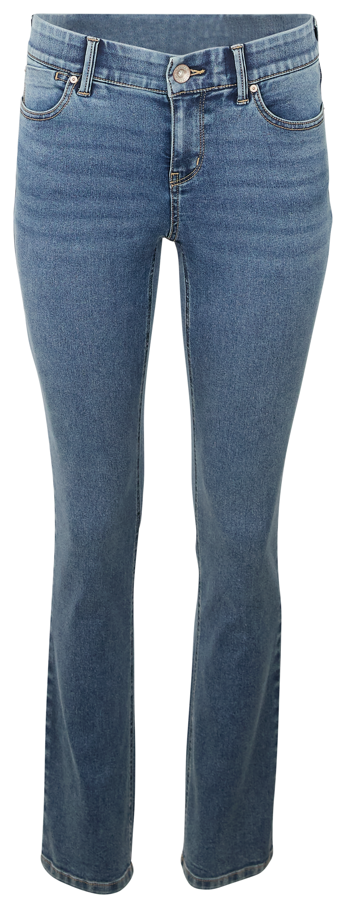 Image of Natural Reflections Ab Slimmer Straight-Leg Jeans - Medium Wash