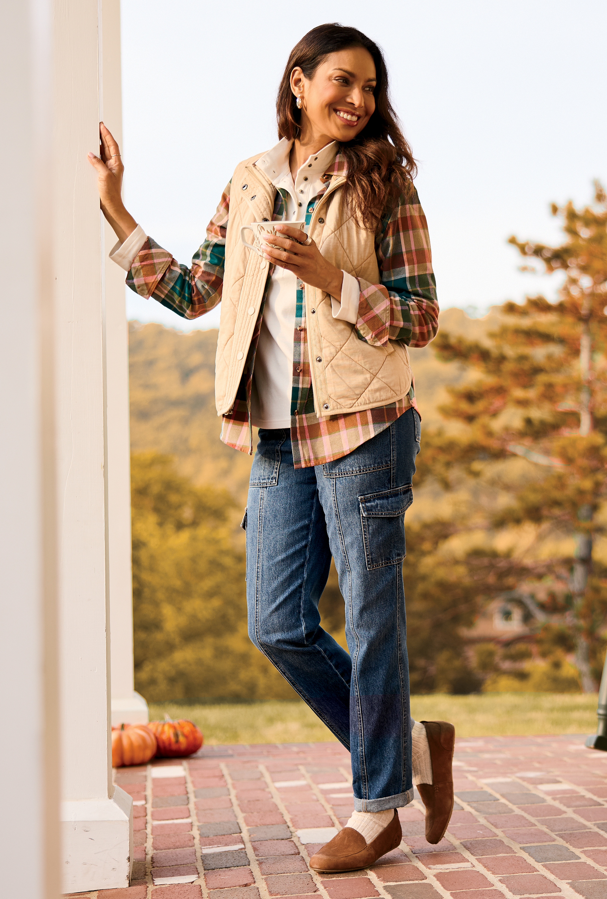 Image of Natural Reflections Utility Cargo Jeans - Dark Wash