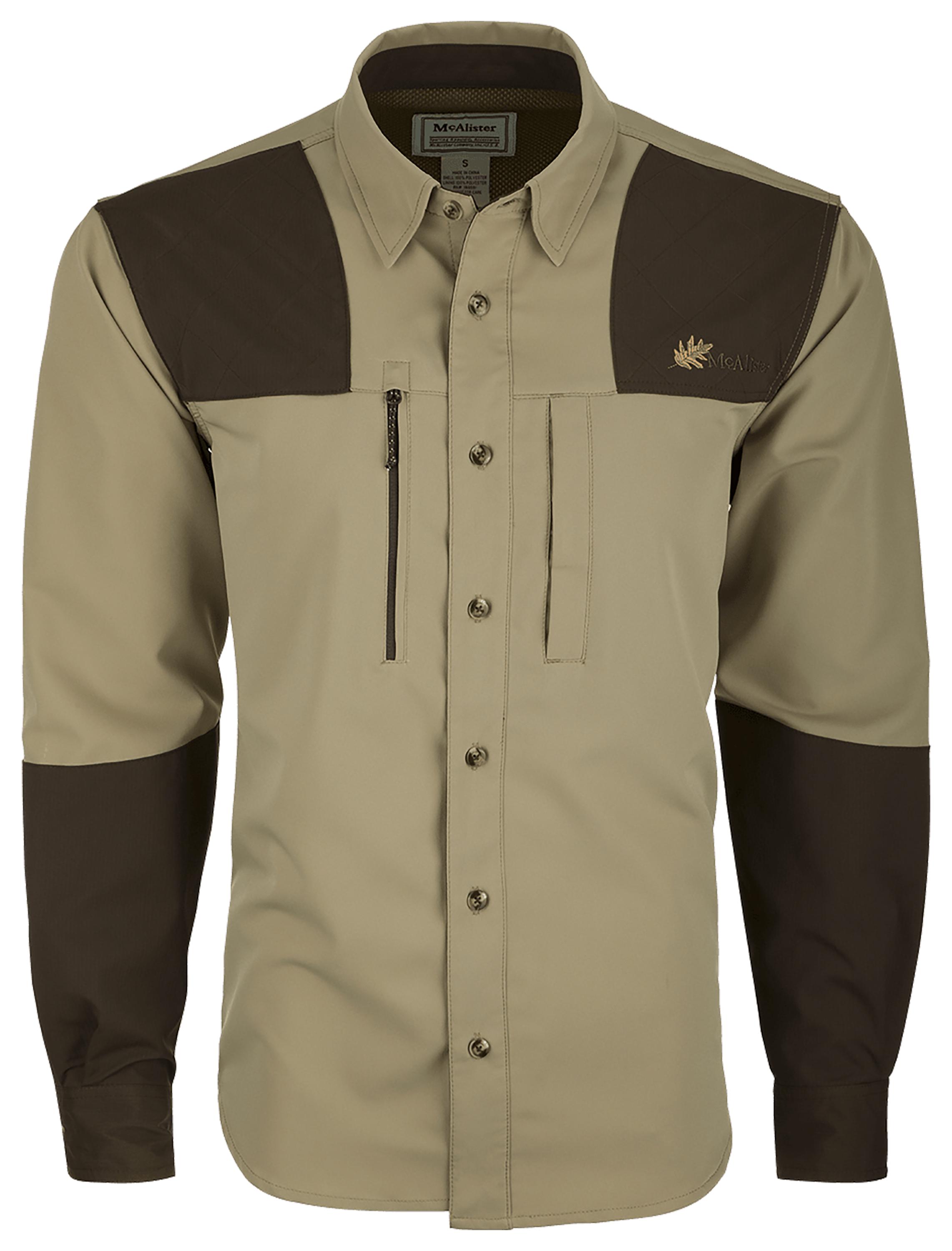 Image of McAlister MST Upland Tech Shirt - Khaki/Brown - S