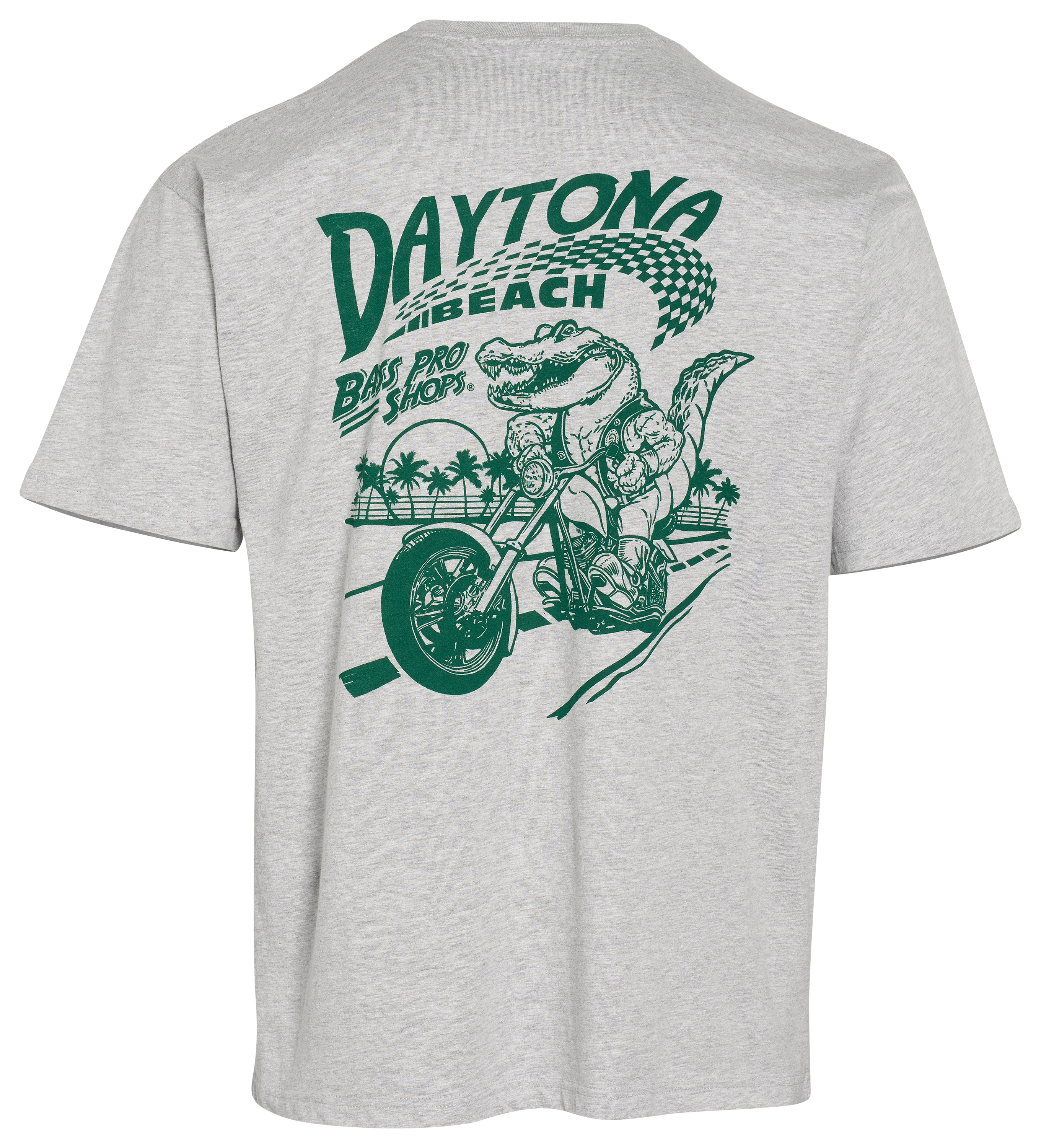 Image of Bass Pro Shops Daytona Alligator Short-Sleeve T-Shirt - Heather Gray