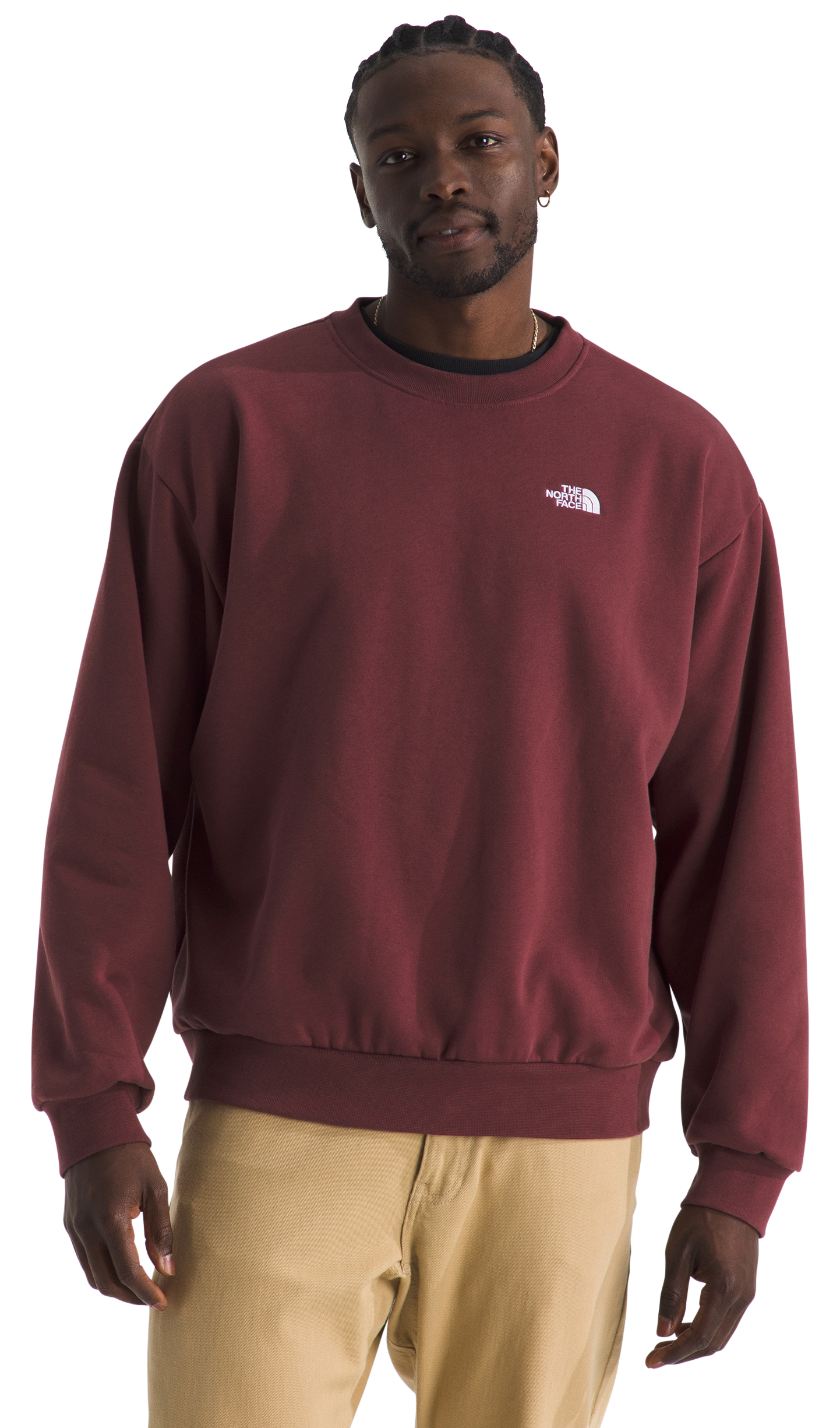 Image of The North Face Evolution Simple Dome Oversized Crew-Neck Pullover - Sumac