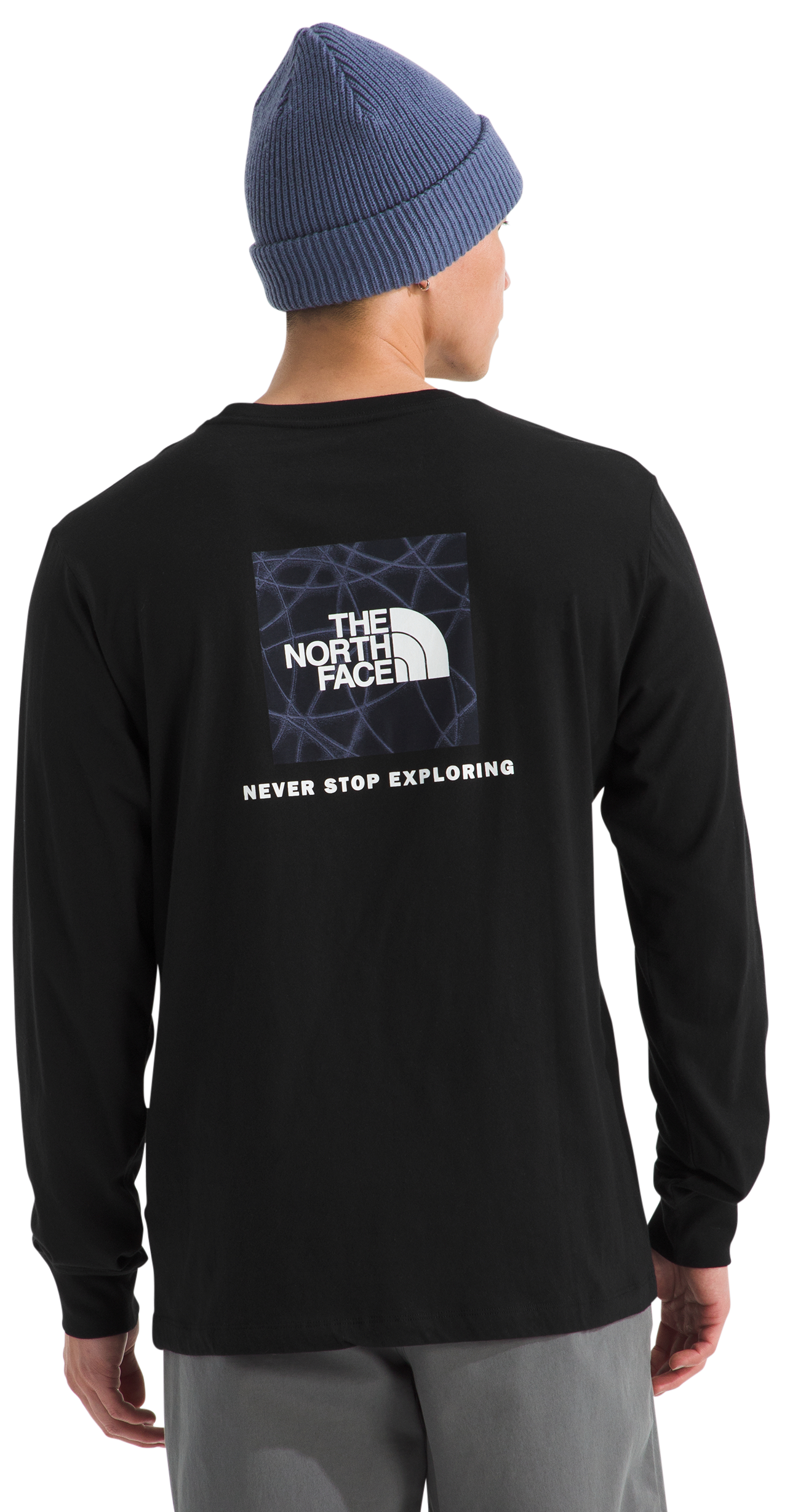 Image of The North Face Evolution Sun Halos Box NSE Long-Sleeve Shirt - Black - M