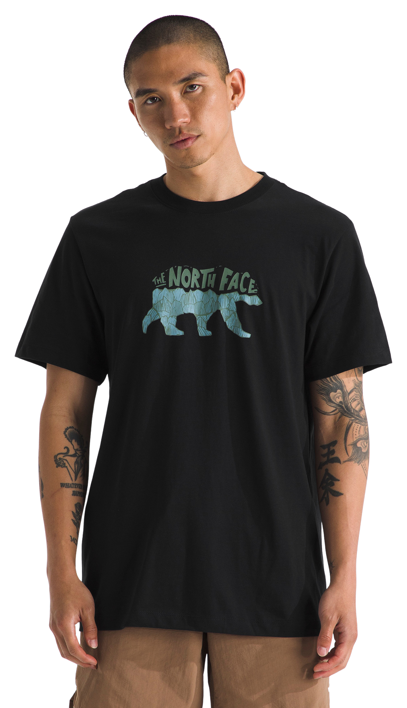 Image of The North Face Evolution TNF Bear Short-Sleeve T-Shirt - Black - S