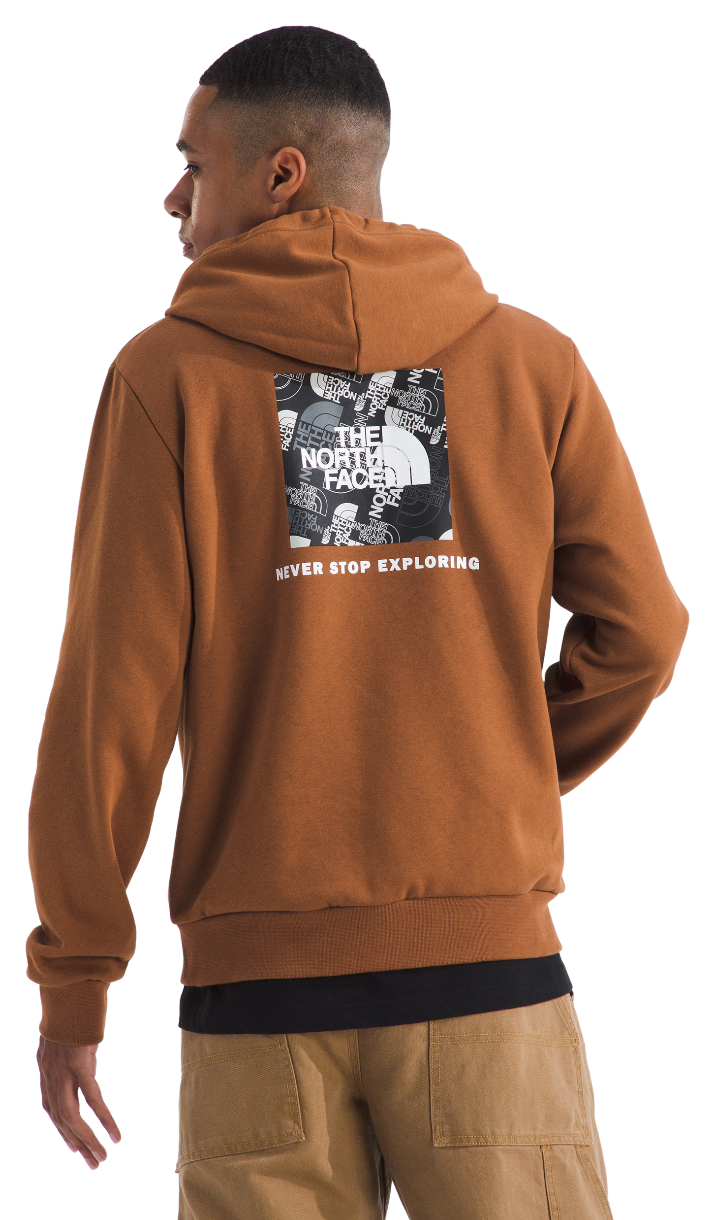 Image of The North Face Box Toss Hoodie - Burnt Umber