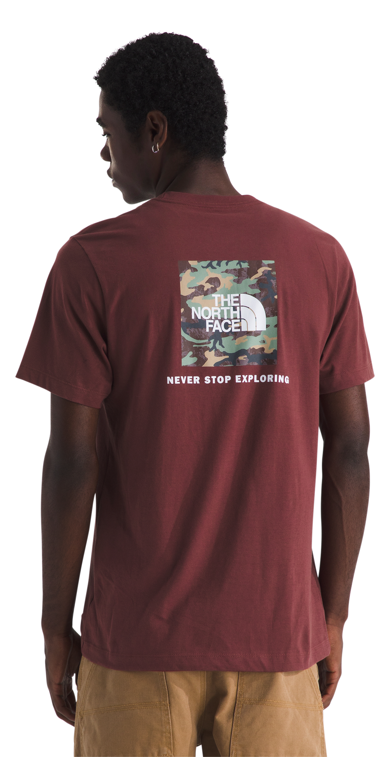 Image of The North Face Evolution Box Camo Fill Short-Sleeve T-Shirt - Sumac