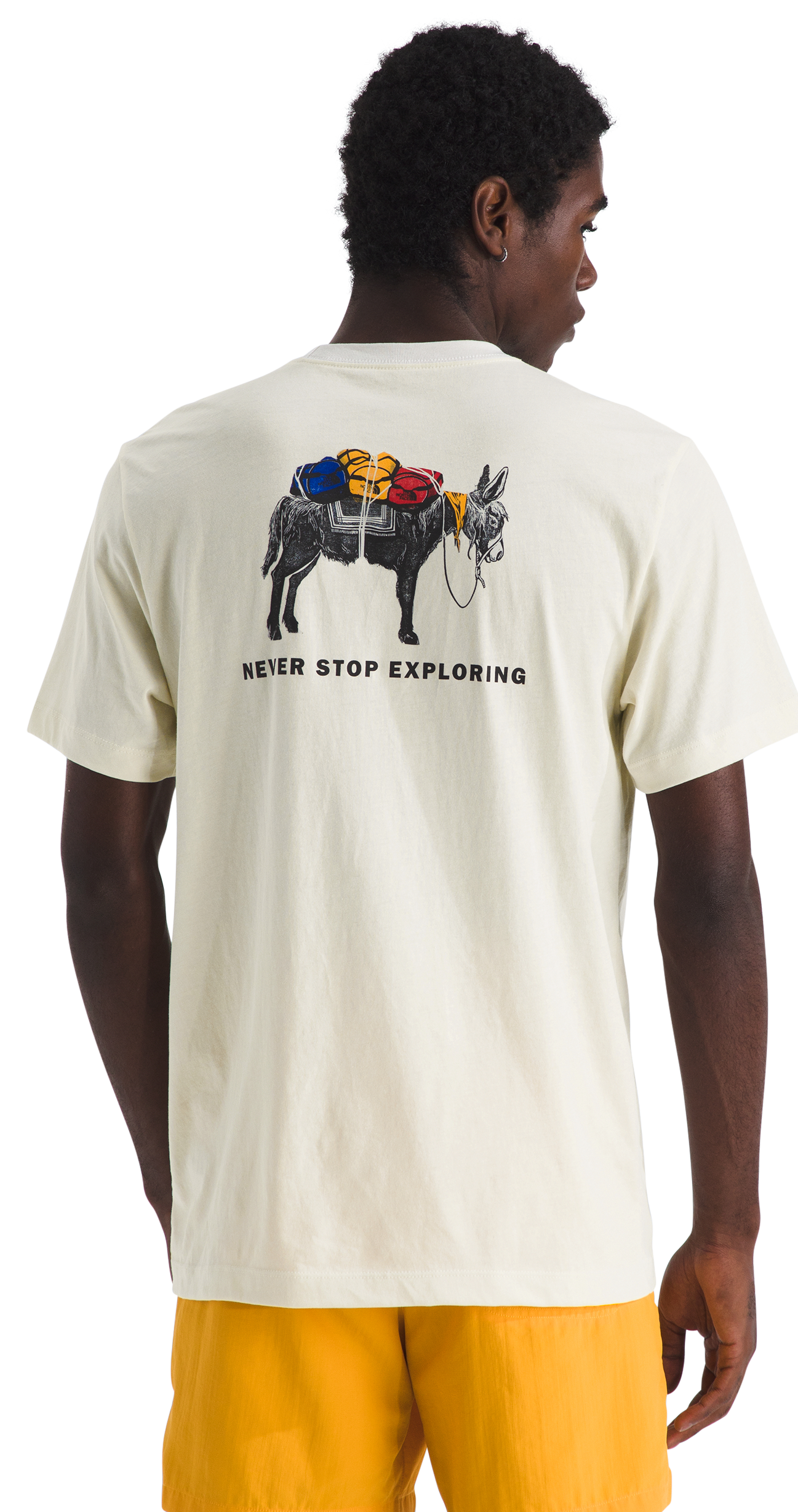 Image of The North Face Evolution Pack Short-Sleeve T-Shirt - White Dune