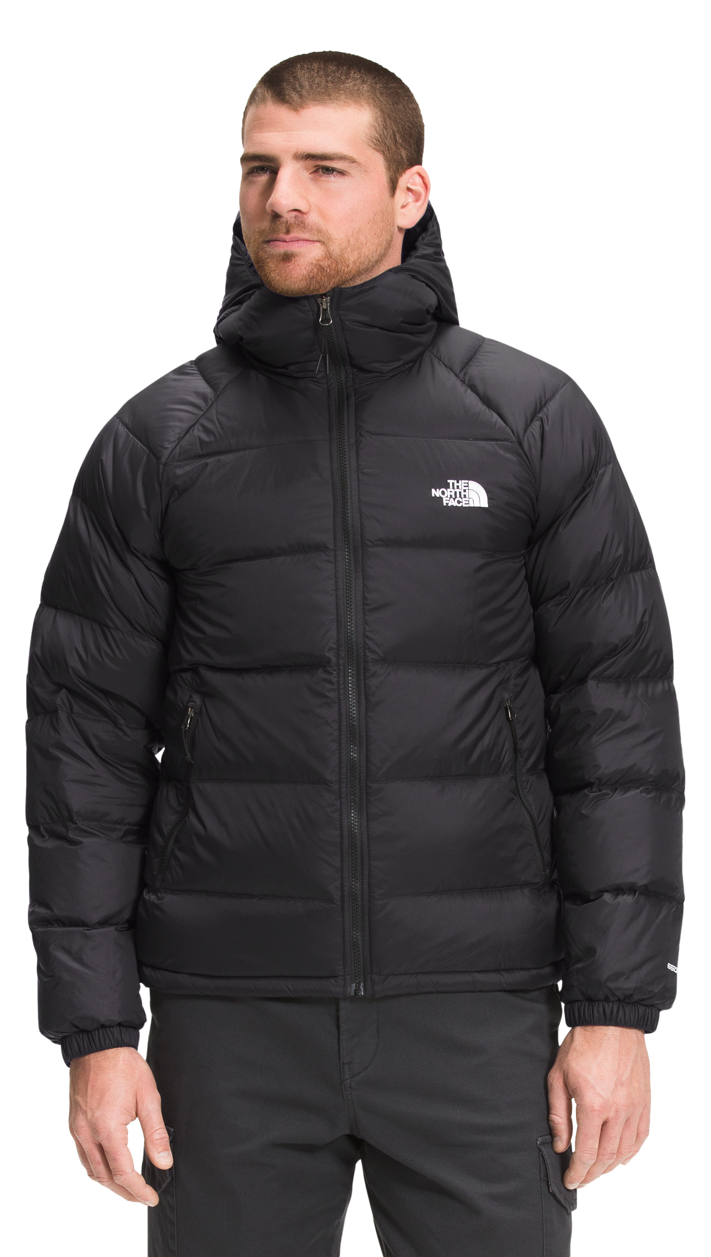 Image of The North Face Hydrenalite Down Full-Zip Long-Sleeve Hoodie - Black - 2XL