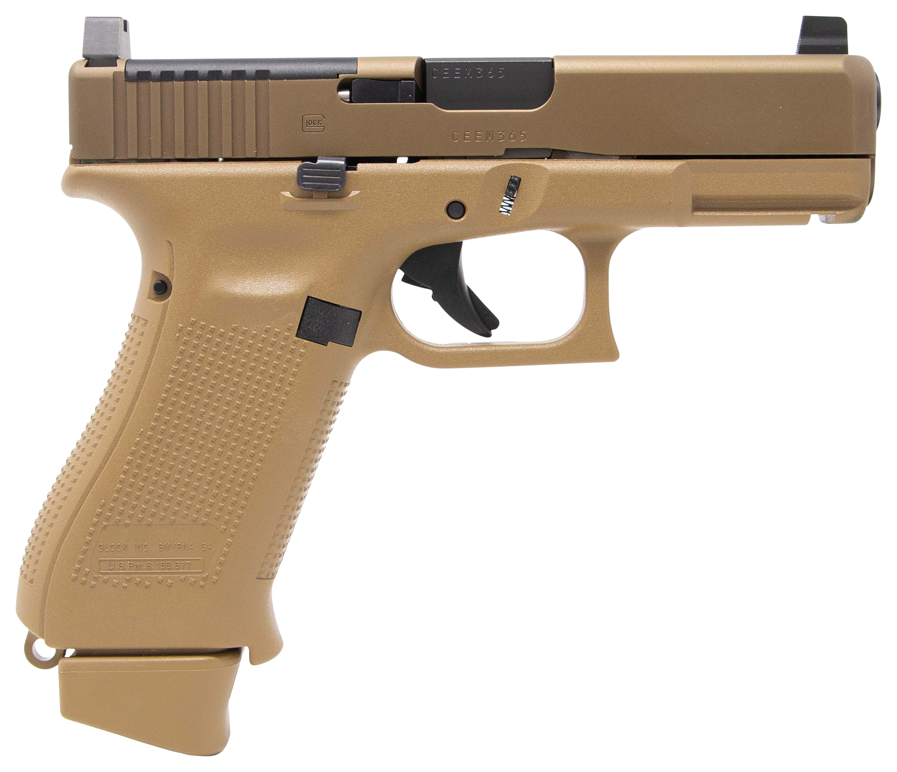 GLOCK 19X MOS SemiAutomatic Pistol with SuppressorHeight Sights