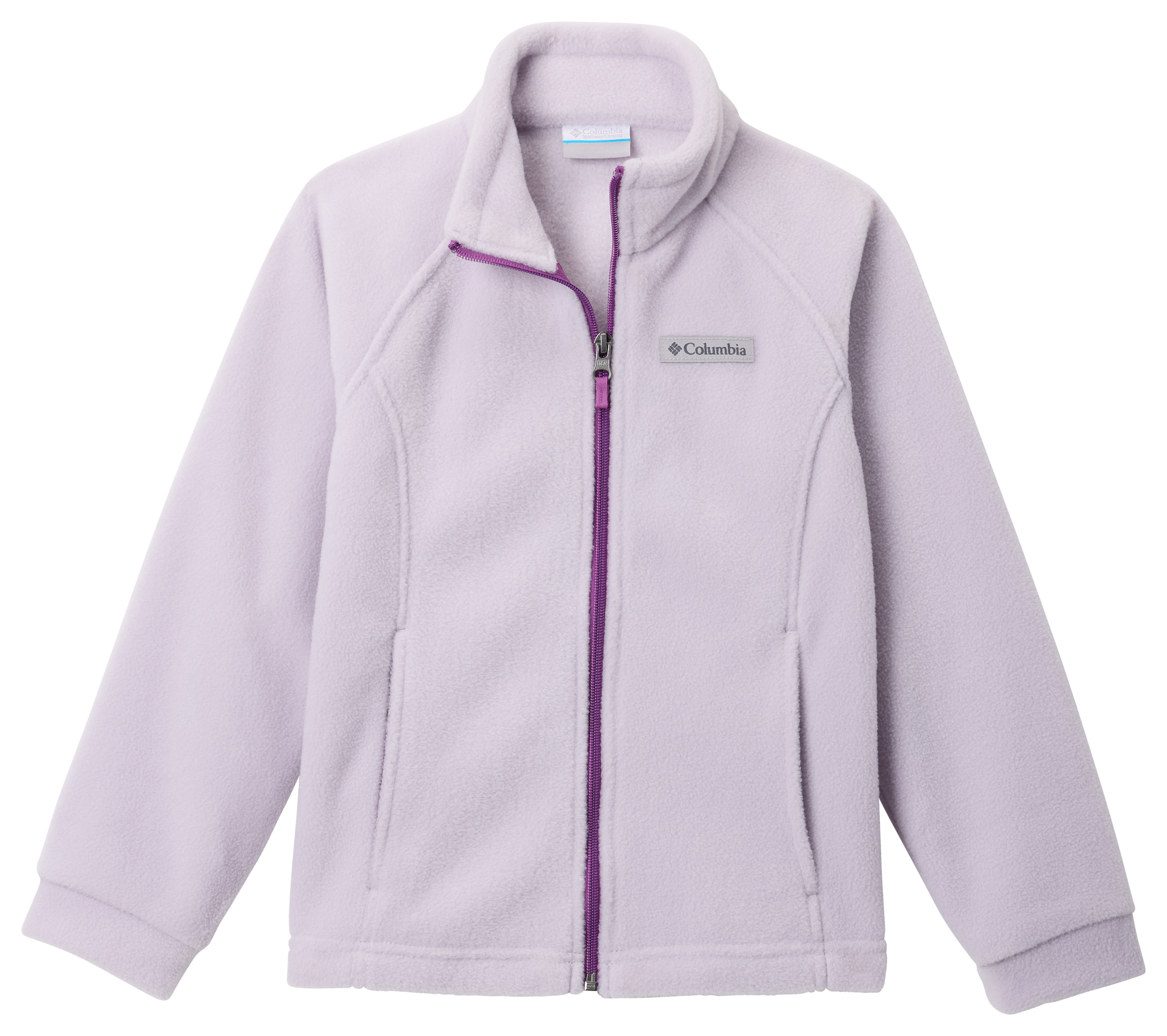 Image of Columbia Benton Springs Fleece Jacket for Kids - Lavender Pearl - XXS