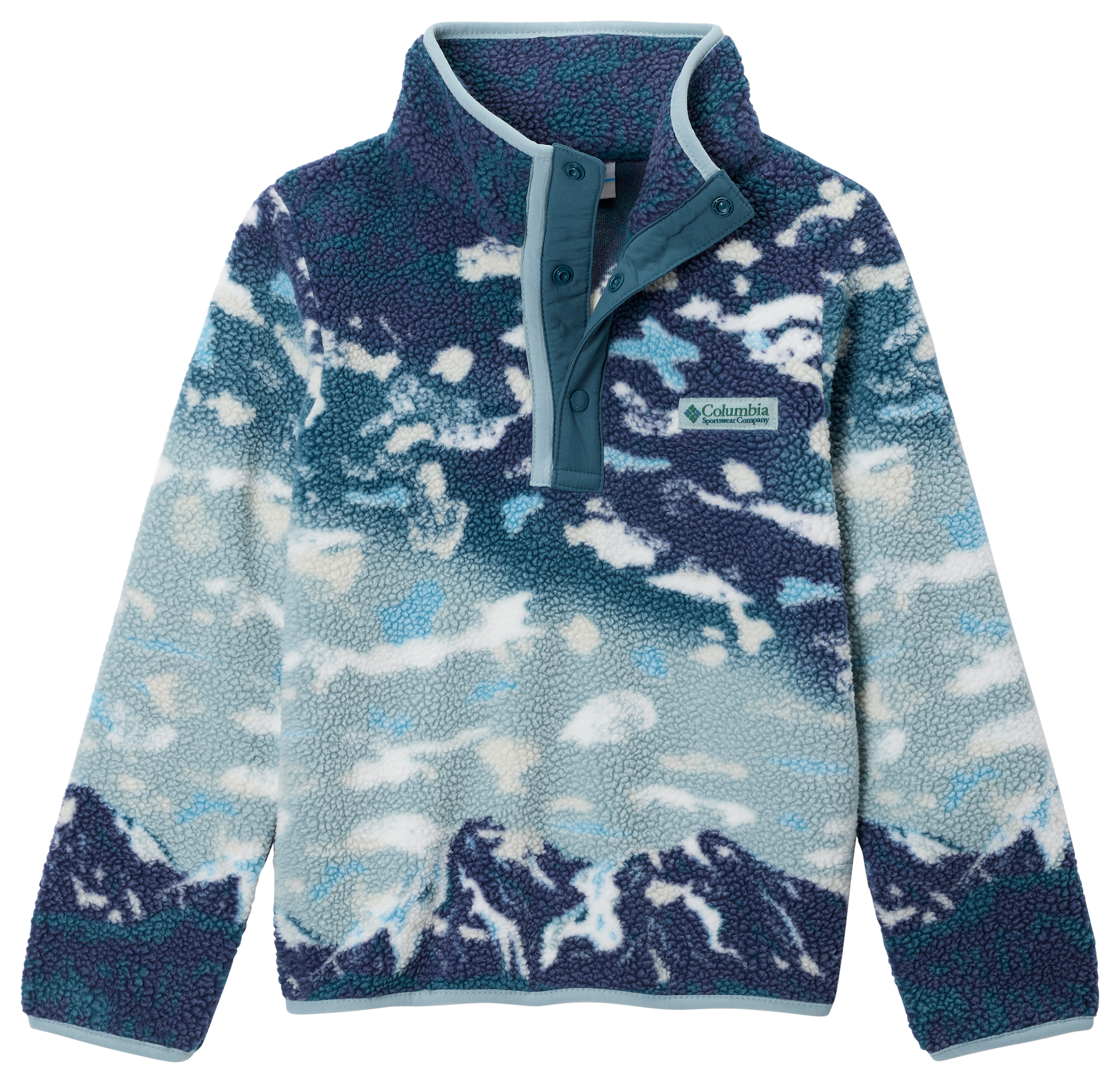 COLUMBIA Helvetia II Printed Fleece Half-Snap Pullover for Kids