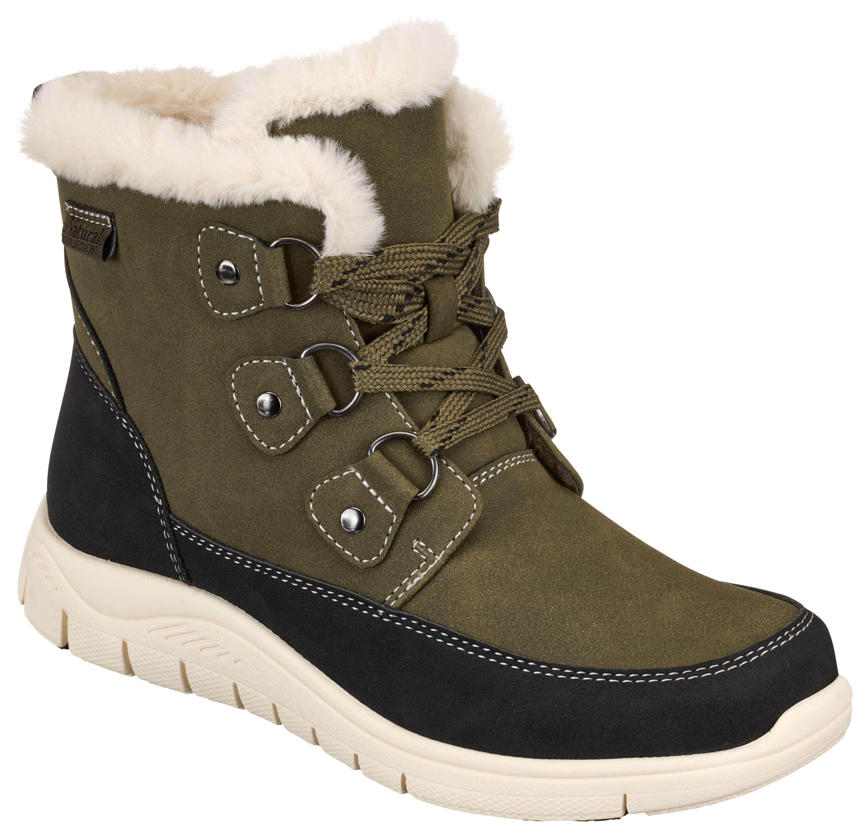 Image of Natural Reflections Aurora Boots for Ladies - Olive/Black - 9.5M
