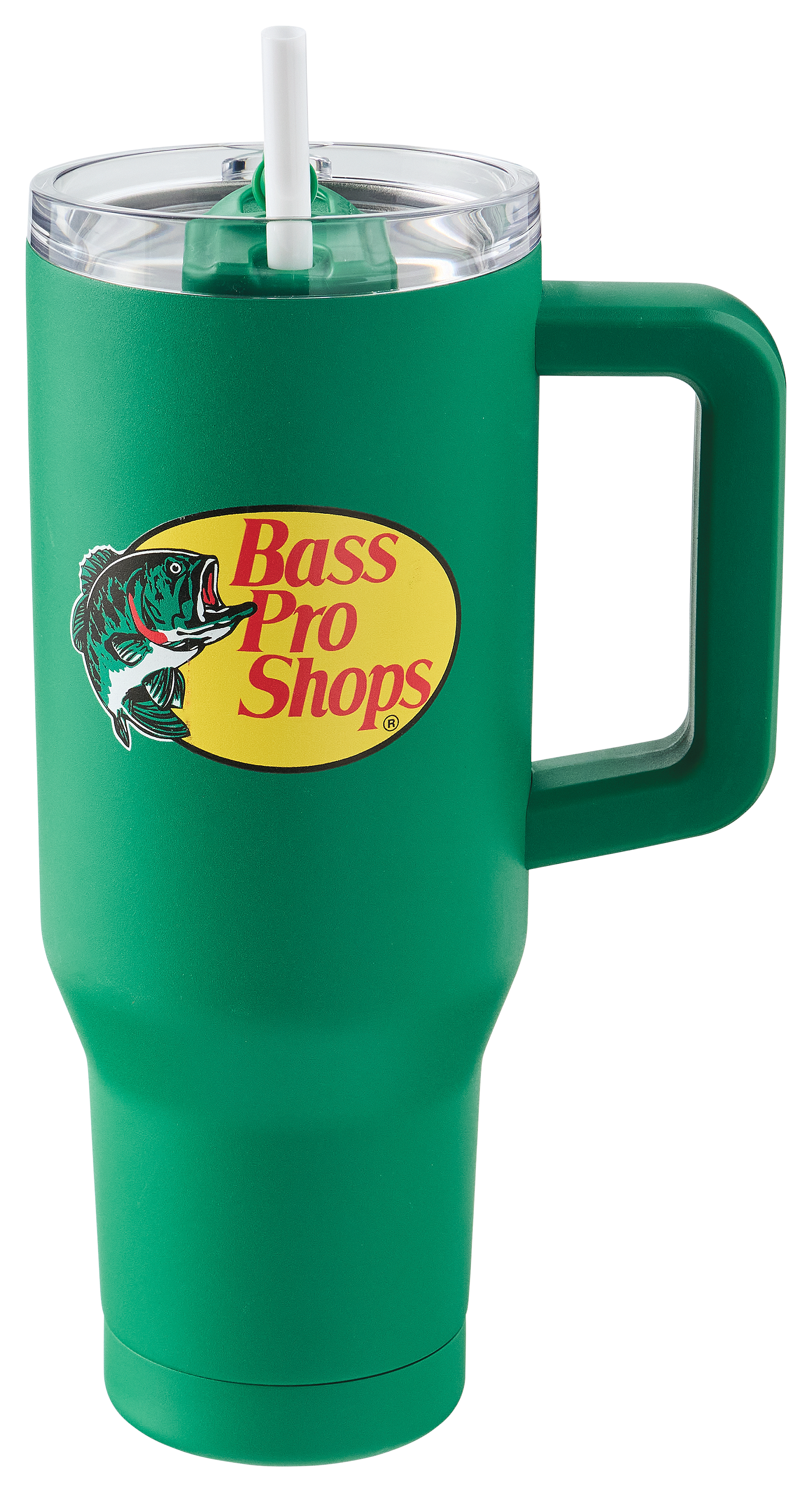 Image of Bass Pro Shops 40-oz. Mug with Slider Lid and Straw - Green