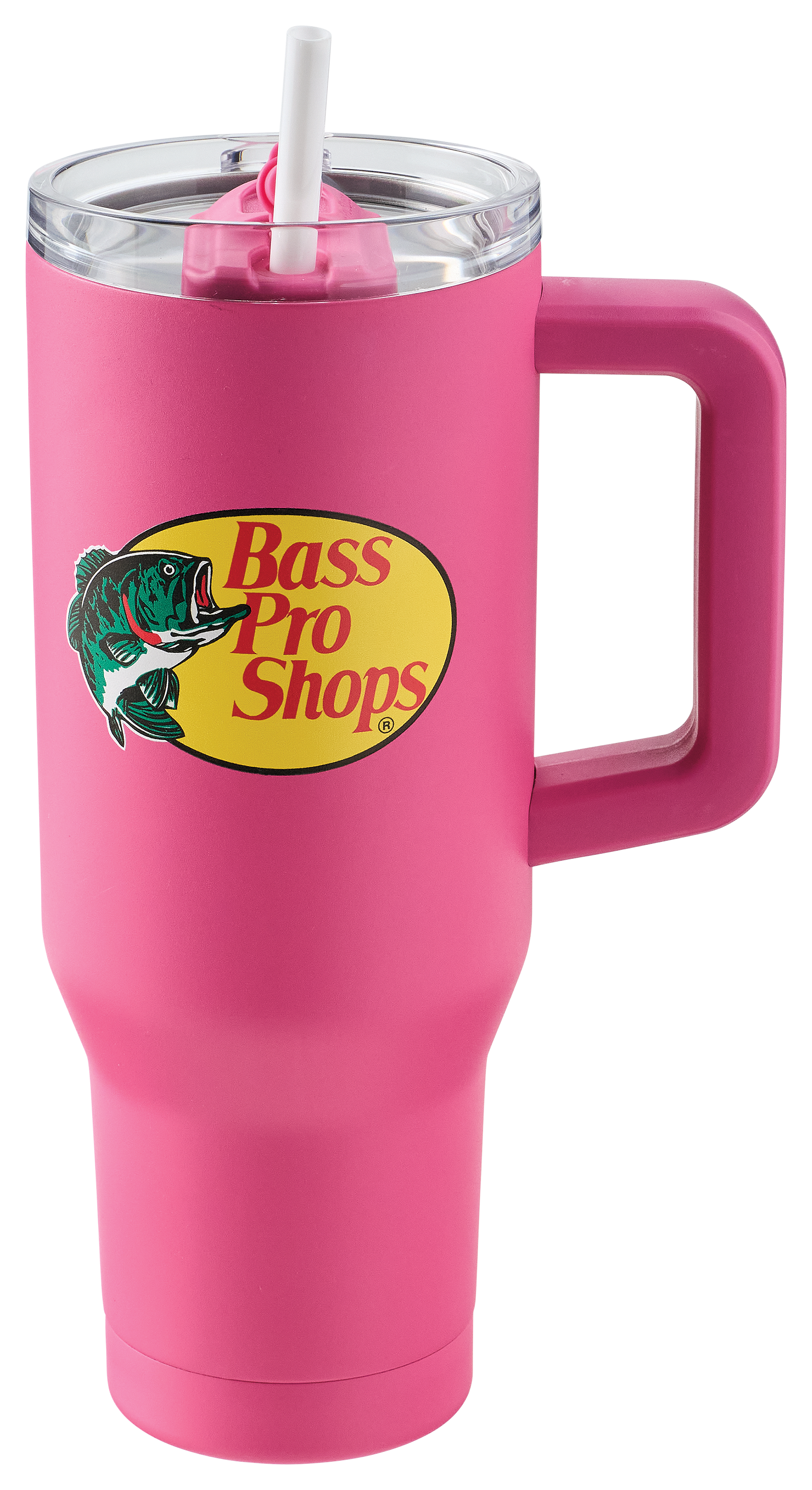 Image of Bass Pro Shops 40-oz. Mug with Slider Lid and Straw - Pink