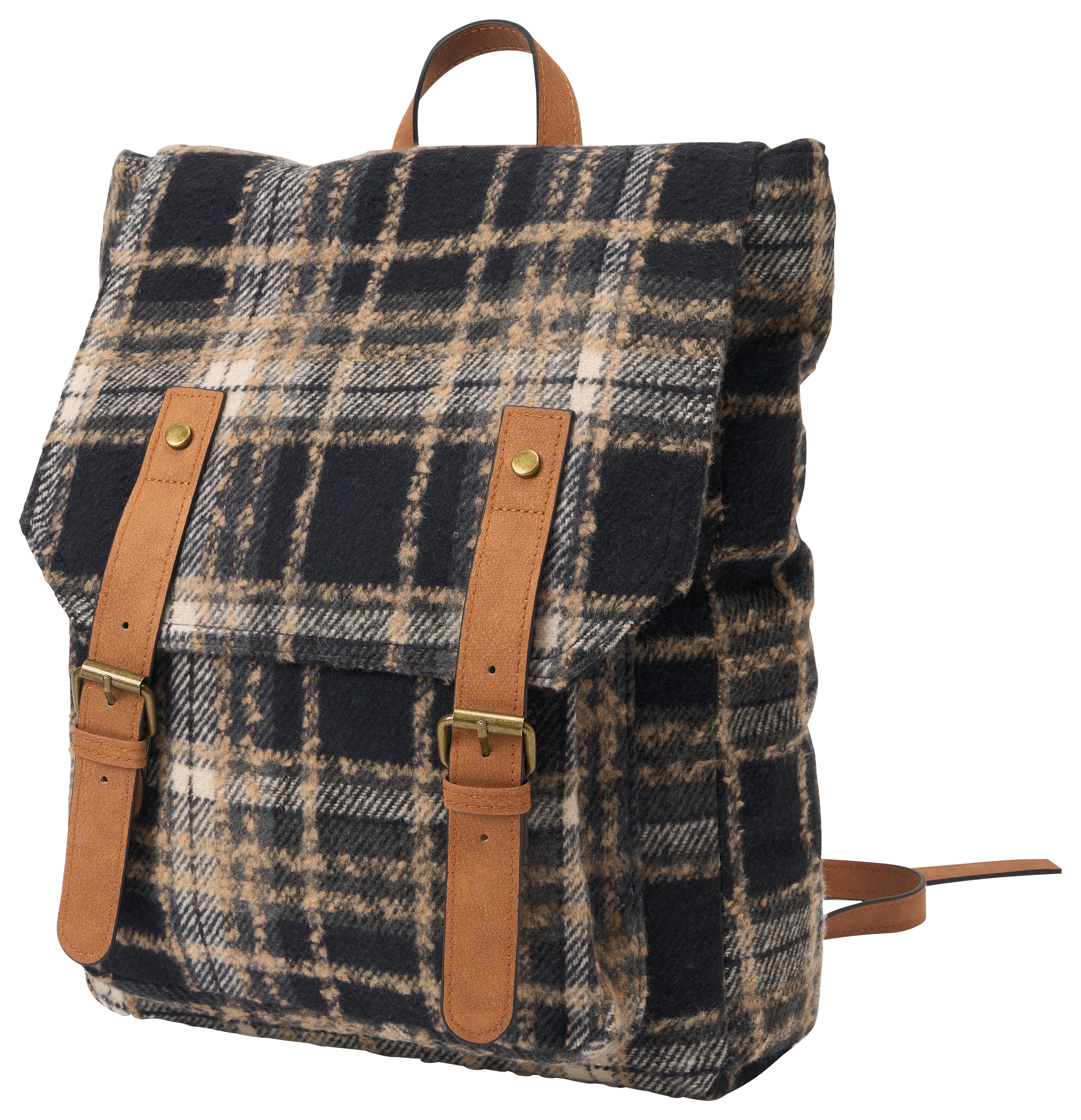 NATURAL REFLECTIONS Plaid Backpack