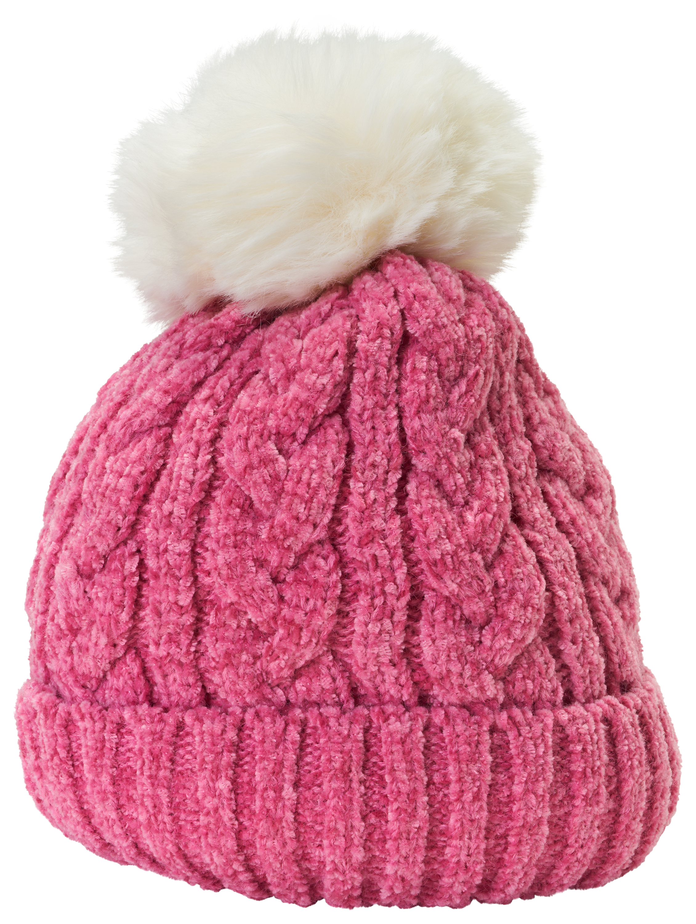 Image of Grand Sierra Chenille Cuff Beanie for Girls - Pink